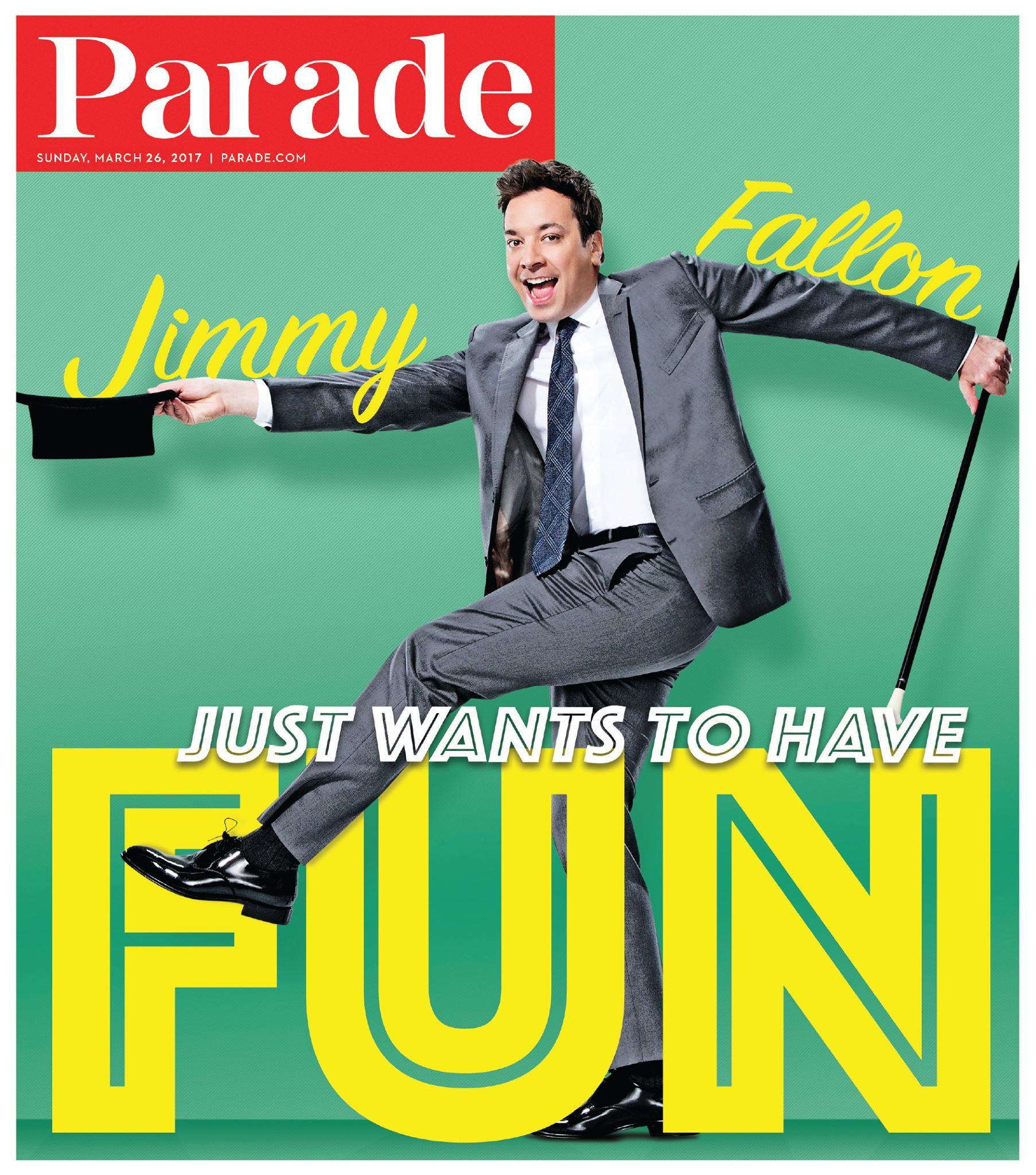 PARADE (USA) magazine side cover 26 March 2017