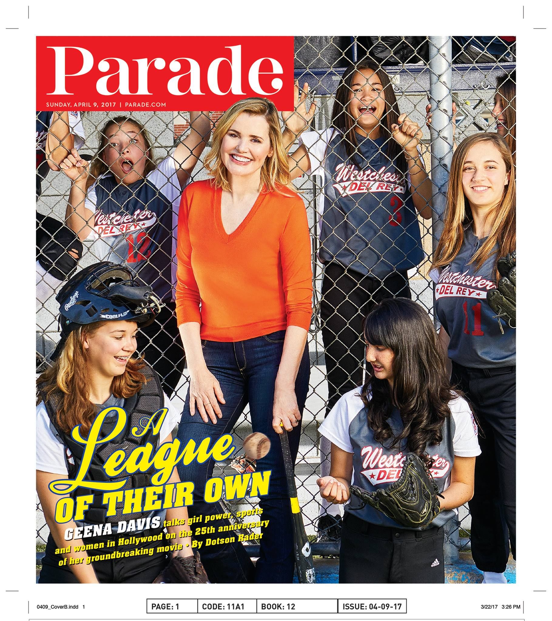 PARADE (USA) magazine side cover 9 April 2017