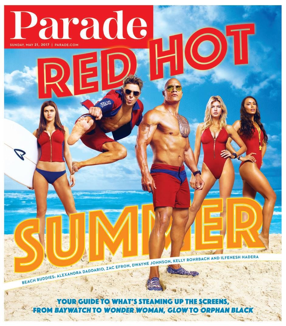 PARADE (USA) magazine side cover 21 May 2017