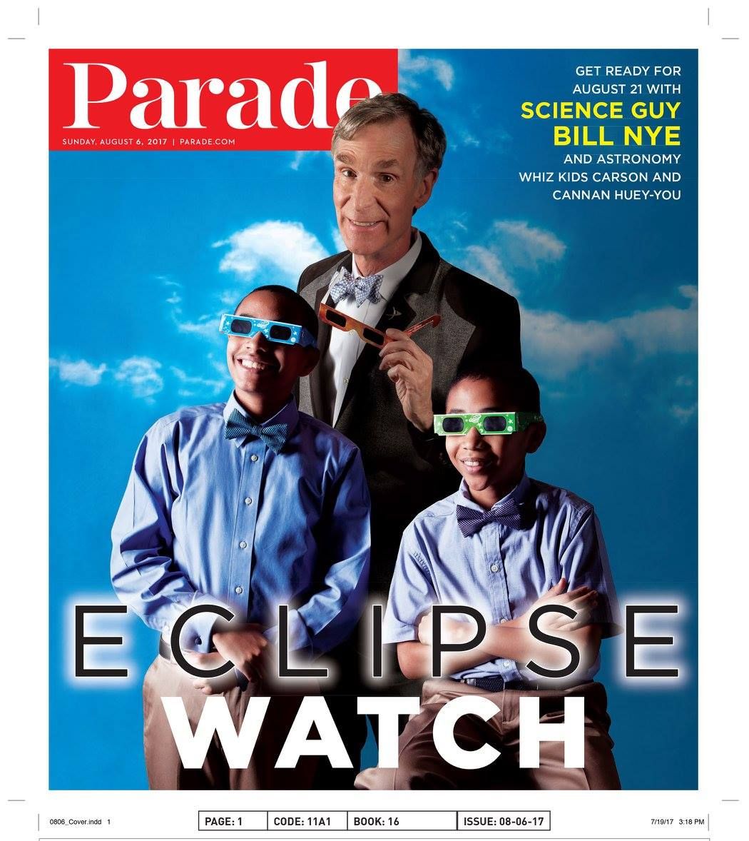 PARADE (USA) magazine side cover 6 August 2017