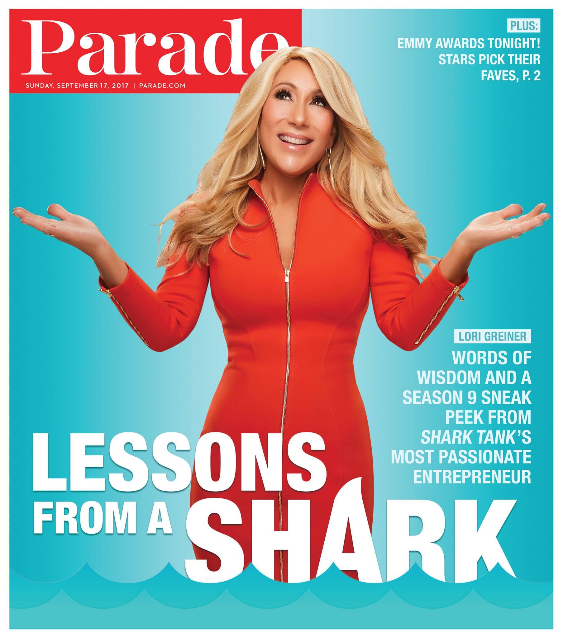PARADE (USA) magazine side cover 17 September 2017