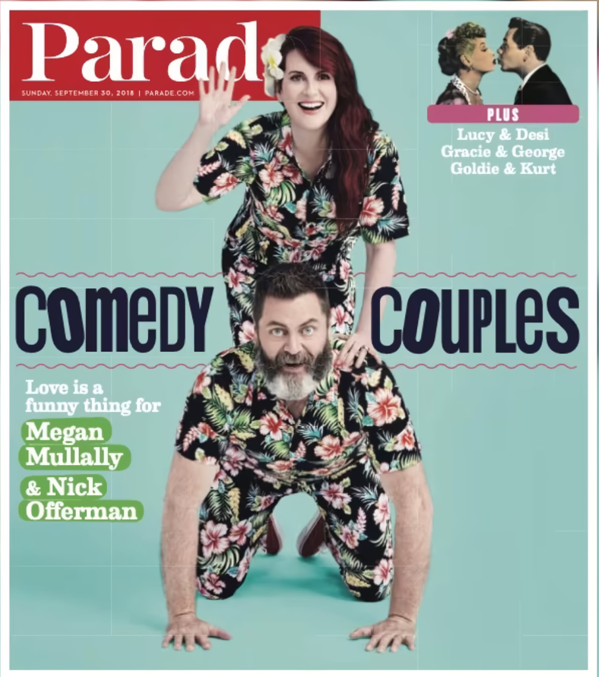 PARADE (USA) magazine side cover 30 September 2018