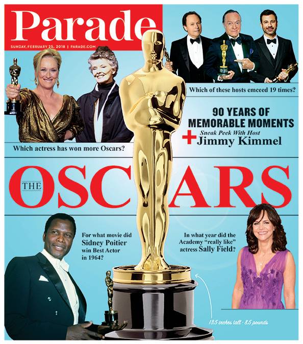 PARADE (USA) magazine side cover 25 February 2019