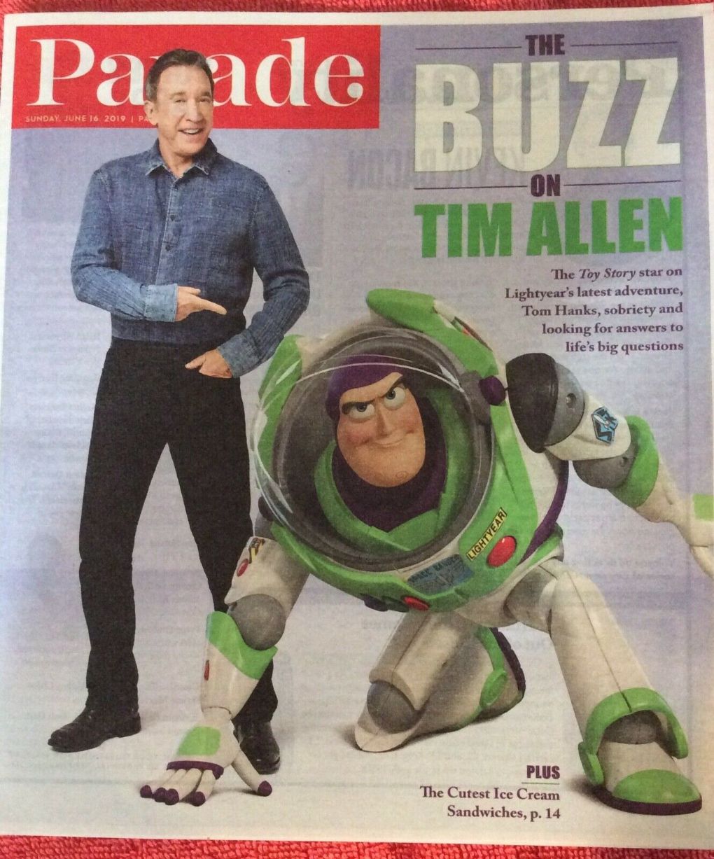 PARADE (USA) magazine side cover 16 June 2019