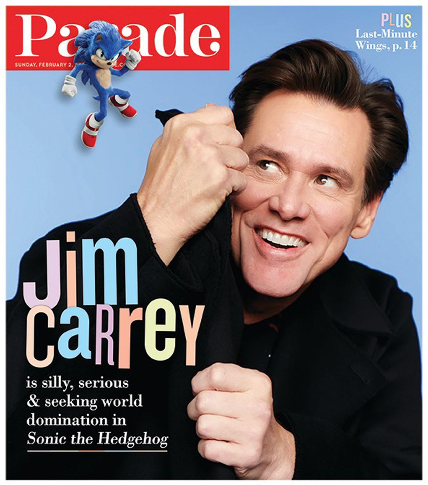 PARADE (USA) magazine side cover 2 February 2020