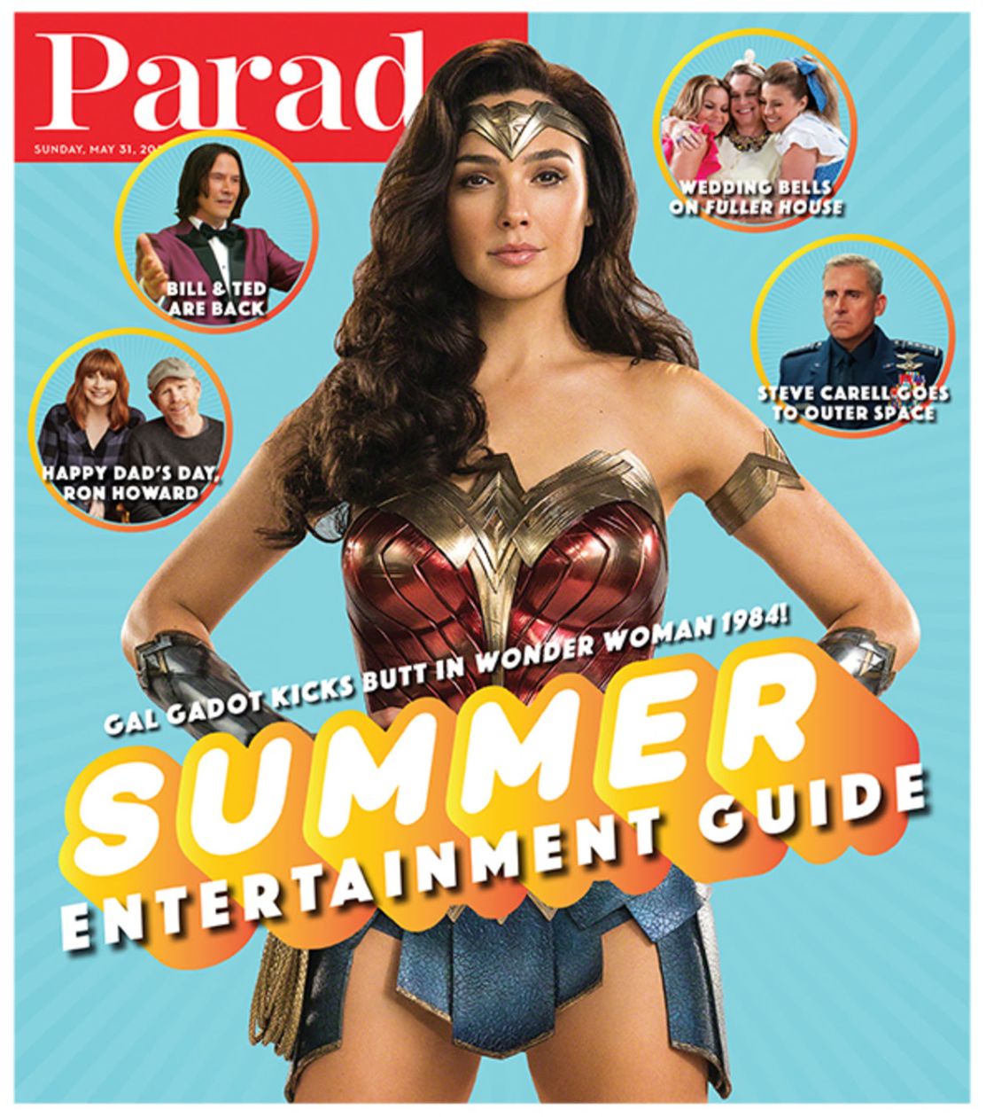 PARADE (USA) magazine side cover 31 May 2020