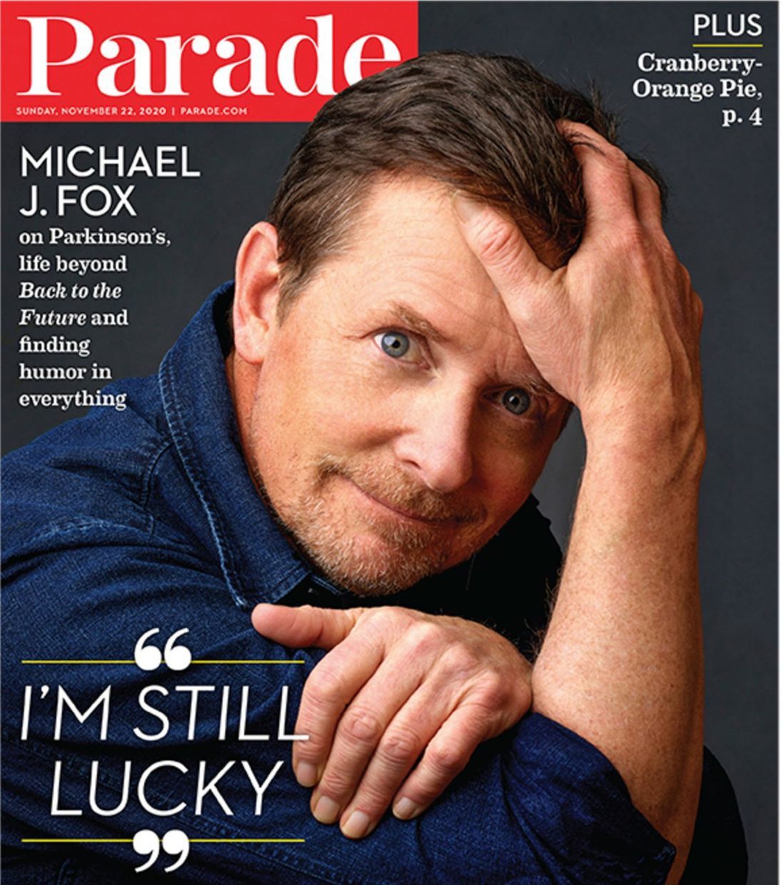 PARADE (USA) magazine side cover 22 November 2020