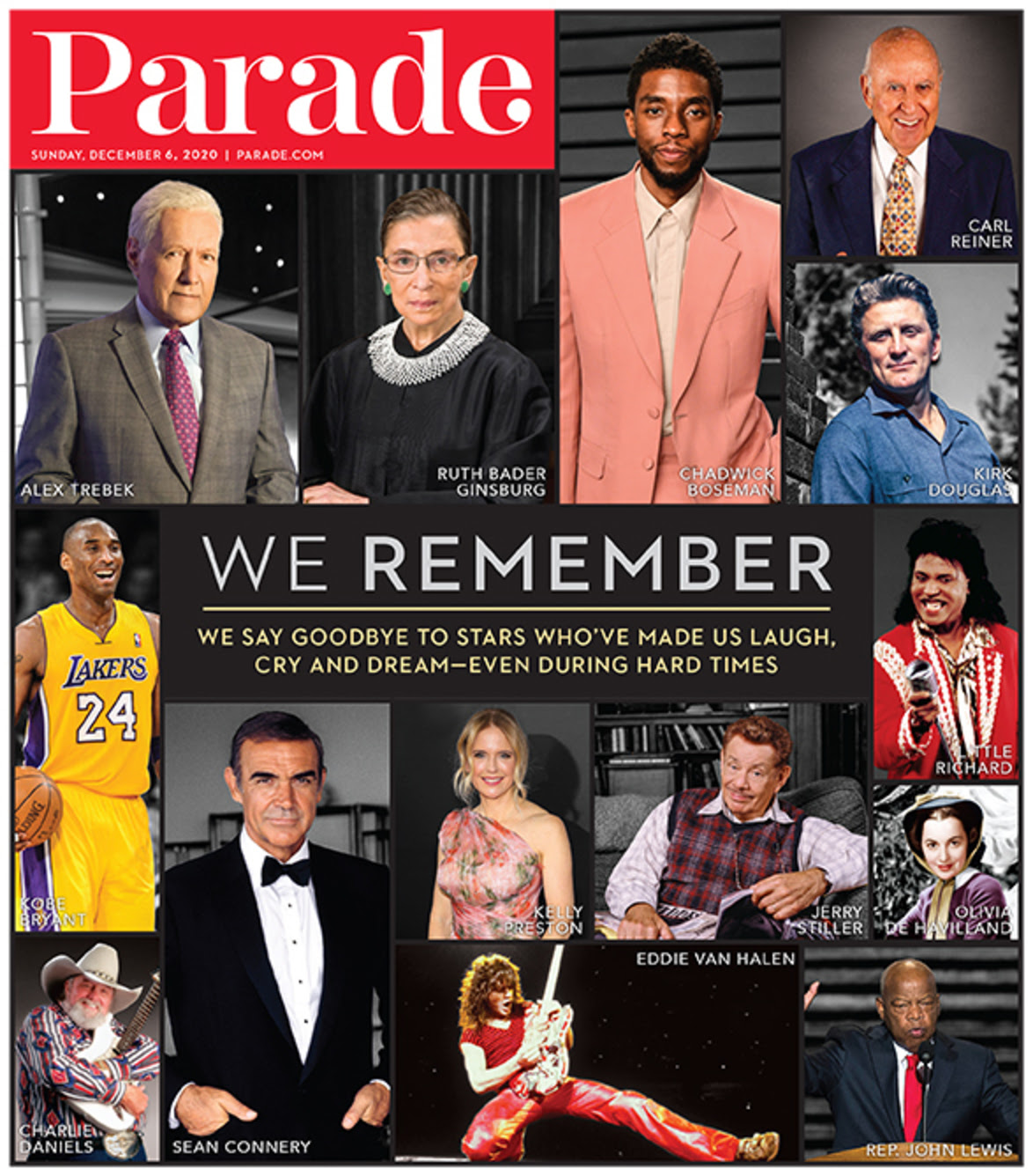 PARADE (USA) magazine side cover 6 December 2020