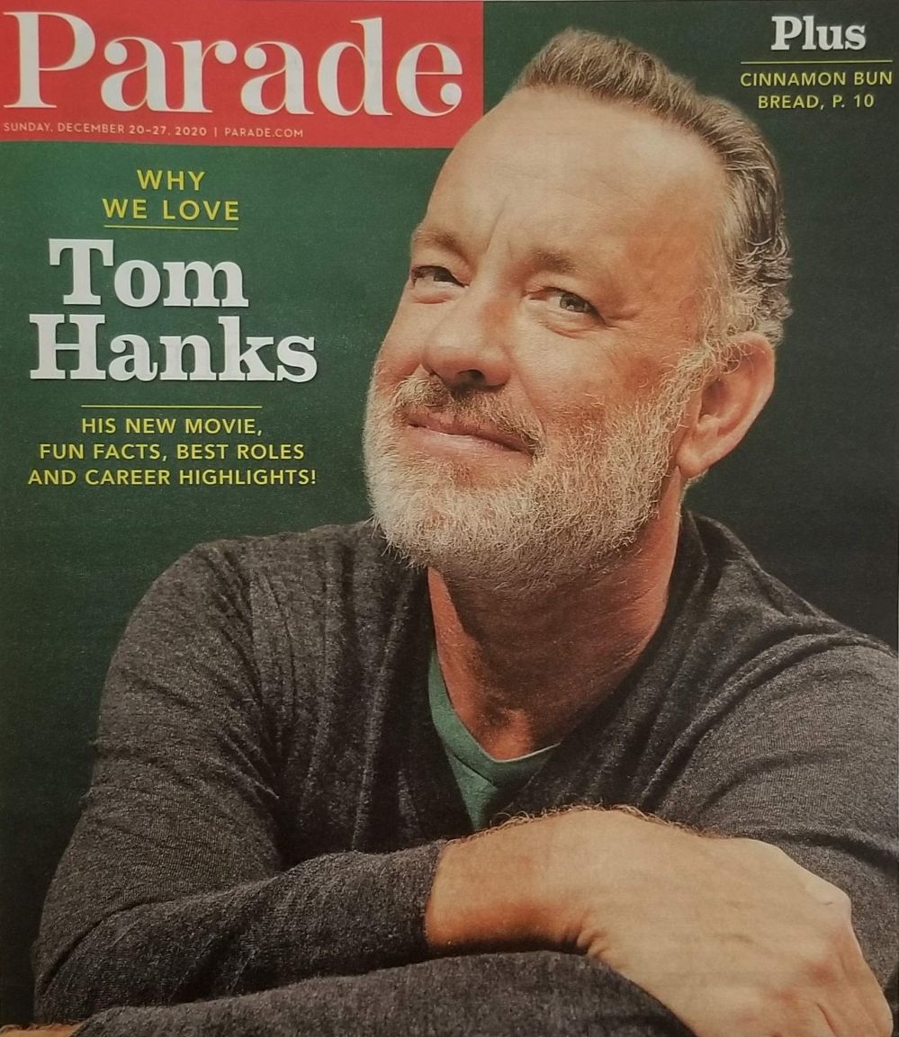PARADE (USA) magazine side cover 20 December 2020