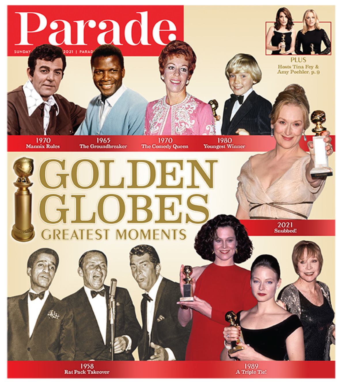 PARADE (USA) magazine side cover 21 February 2021