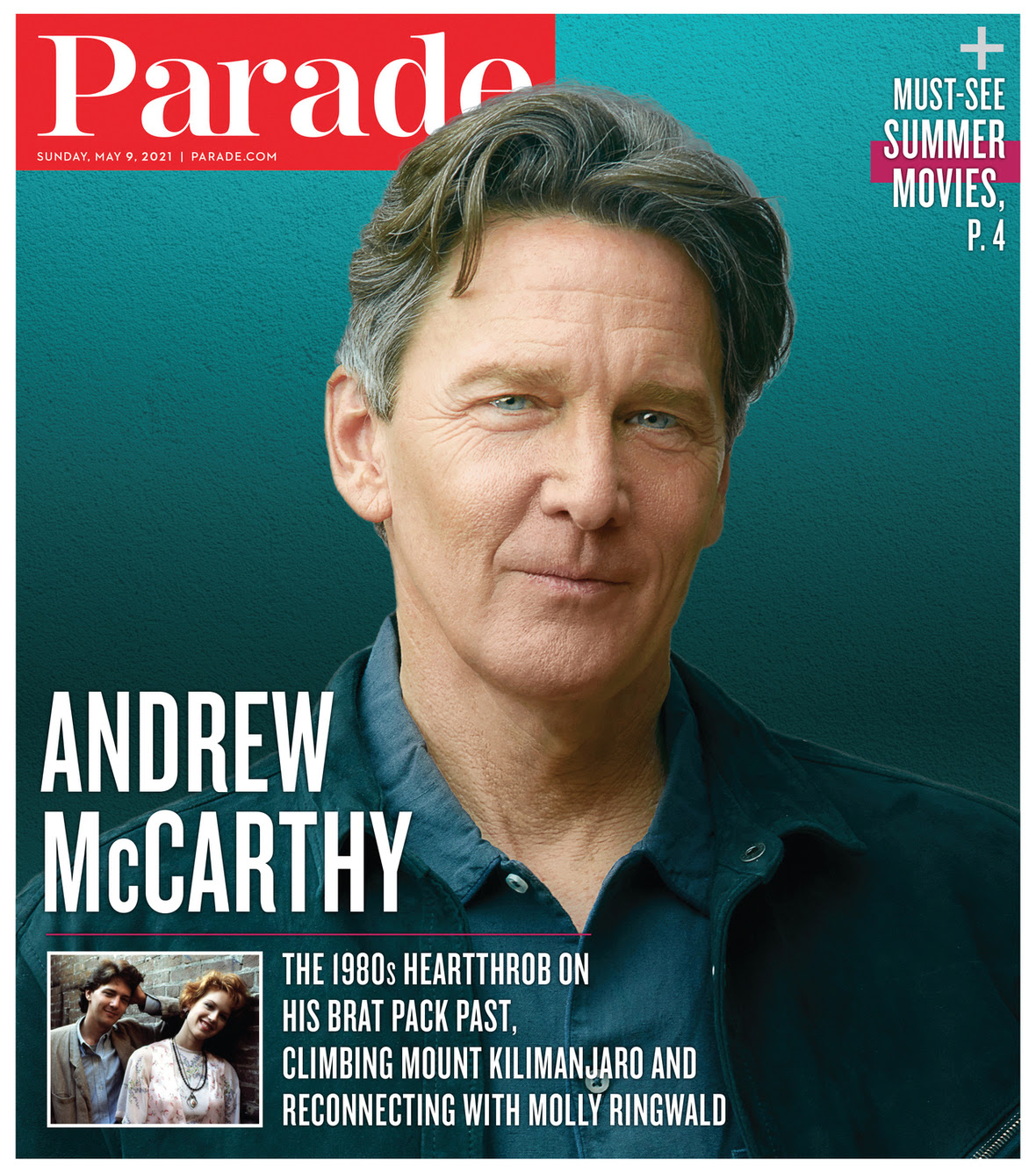 PARADE (USA) magazine side cover 9 May 2021