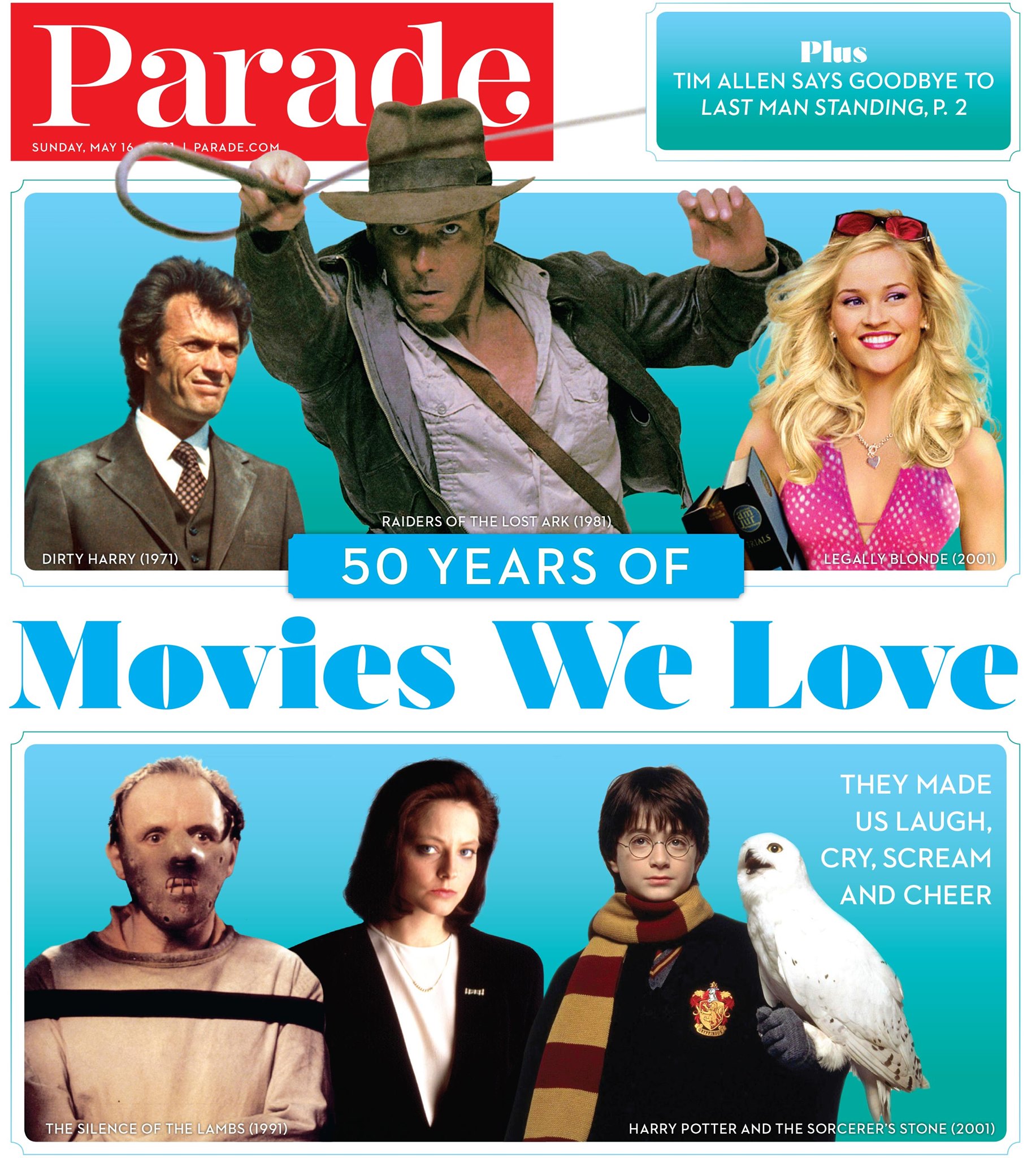PARADE (USA) magazine side cover 16 May 2021