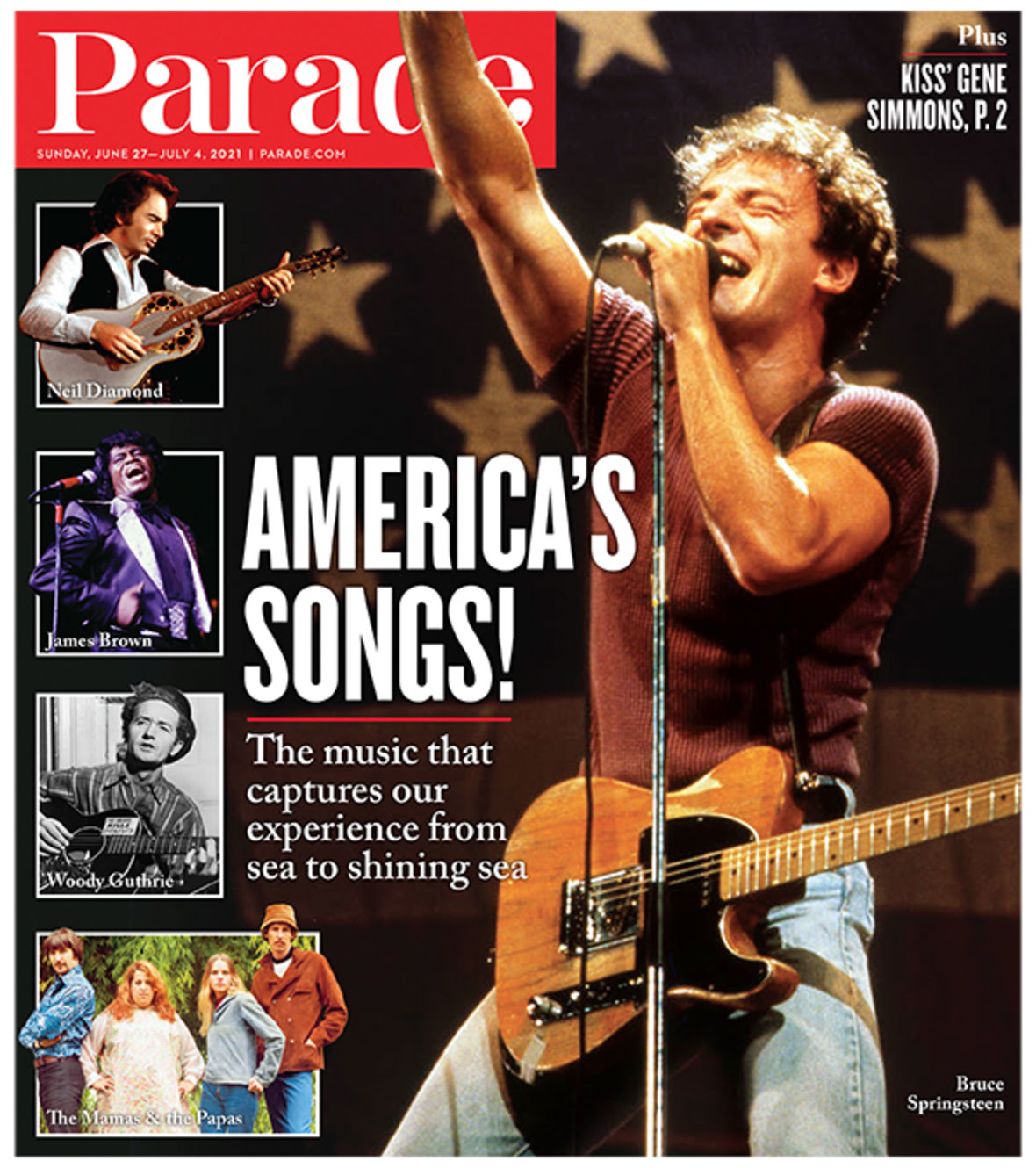PARADE (USA) magazine side cover 27 June 2021