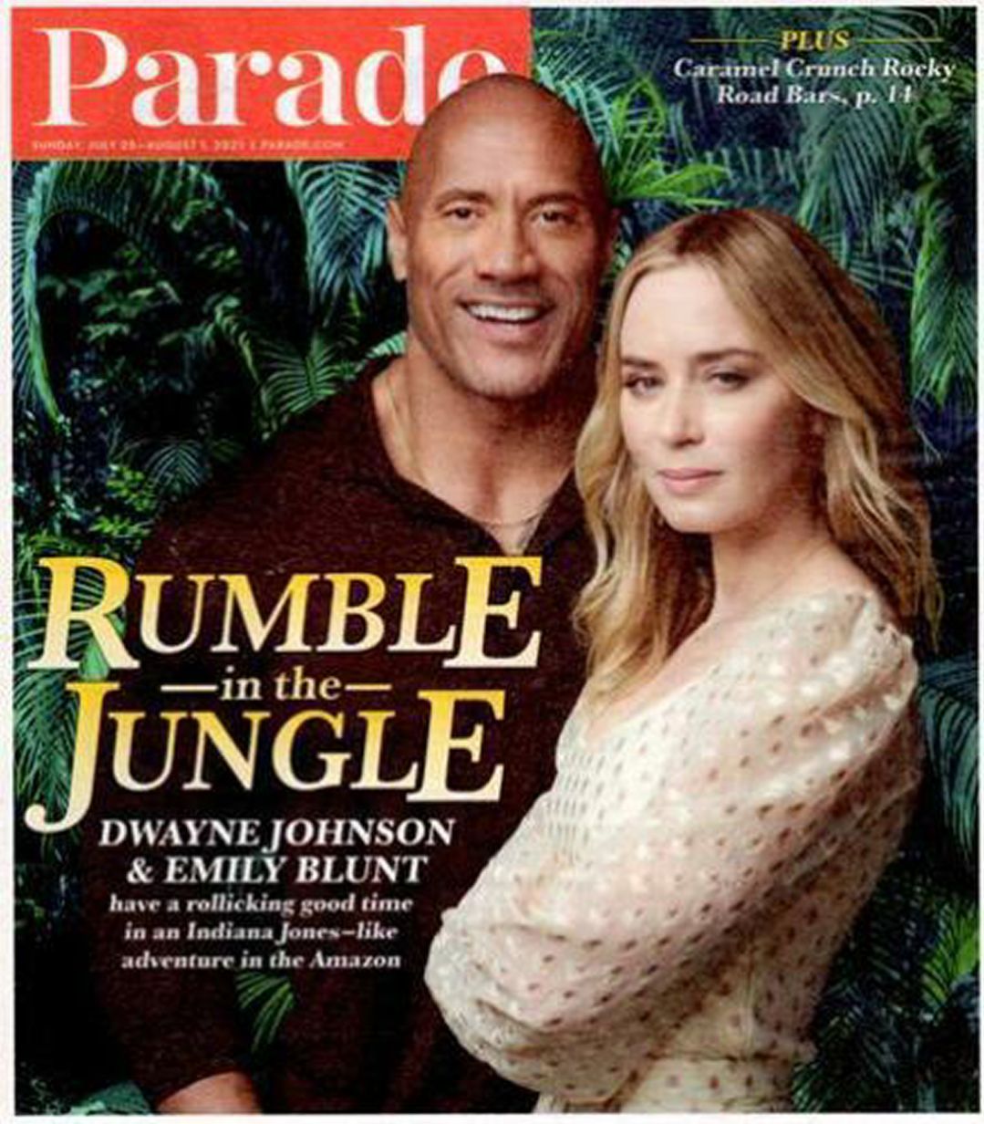 PARADE (USA) magazine side cover 1 August 2021