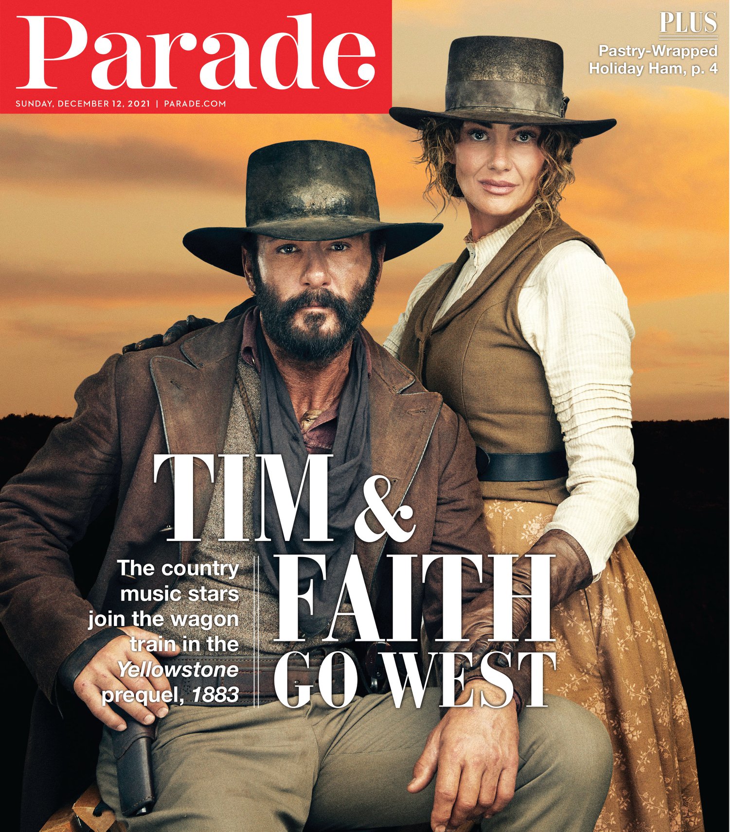 PARADE (USA) magazine side cover 12 December 2021