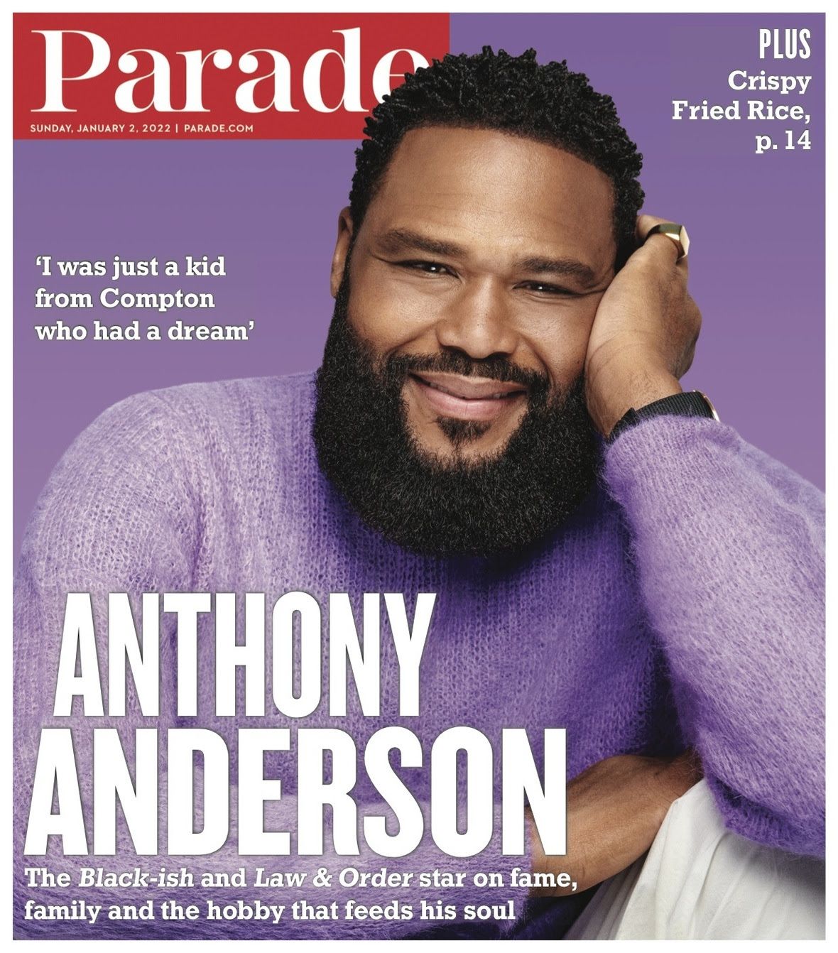 PARADE (USA) magazine side cover 2 January 2022