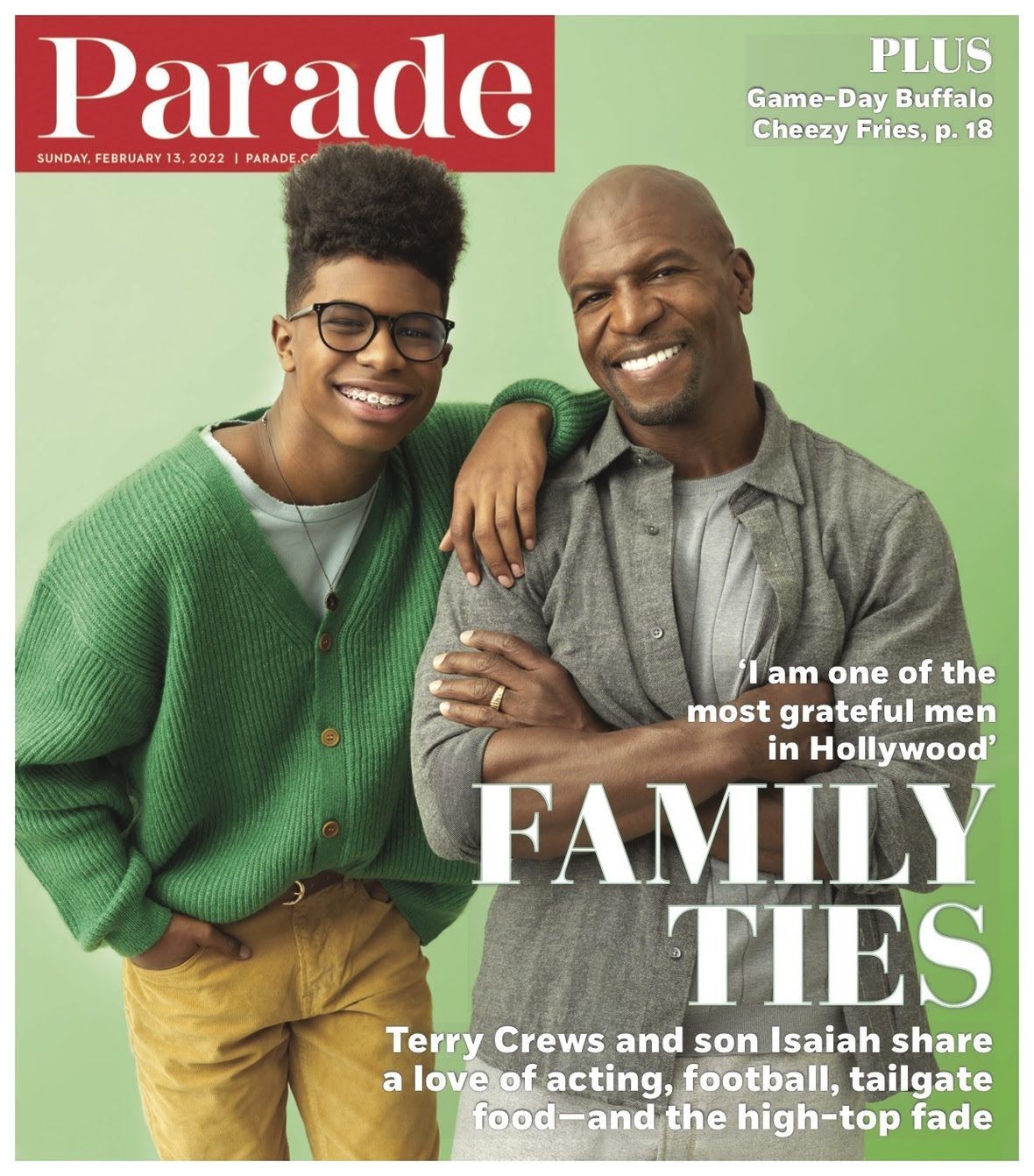 PARADE (USA) magazine side cover 13 February 2022