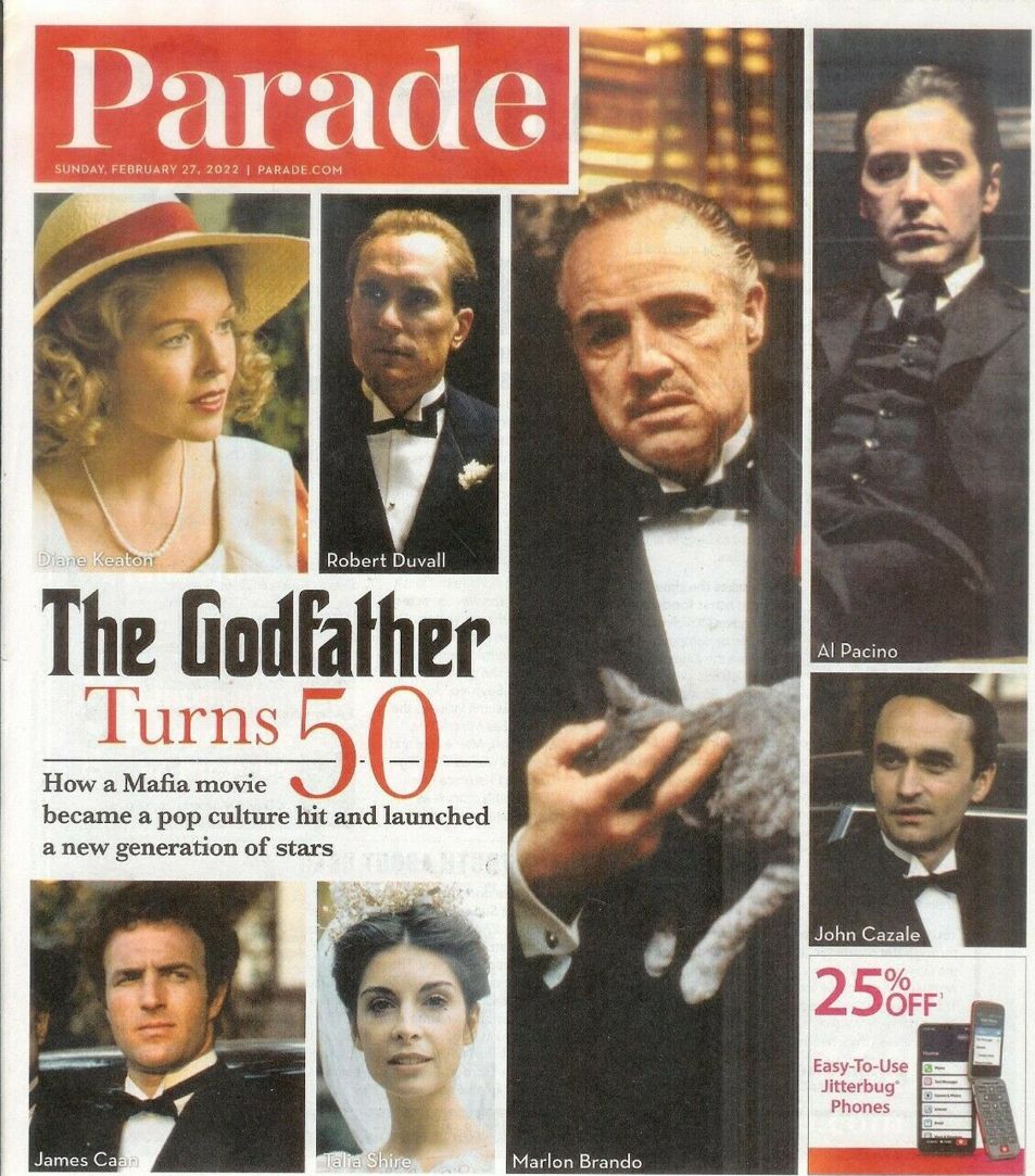 PARADE (USA) magazine side cover 27 February 2022