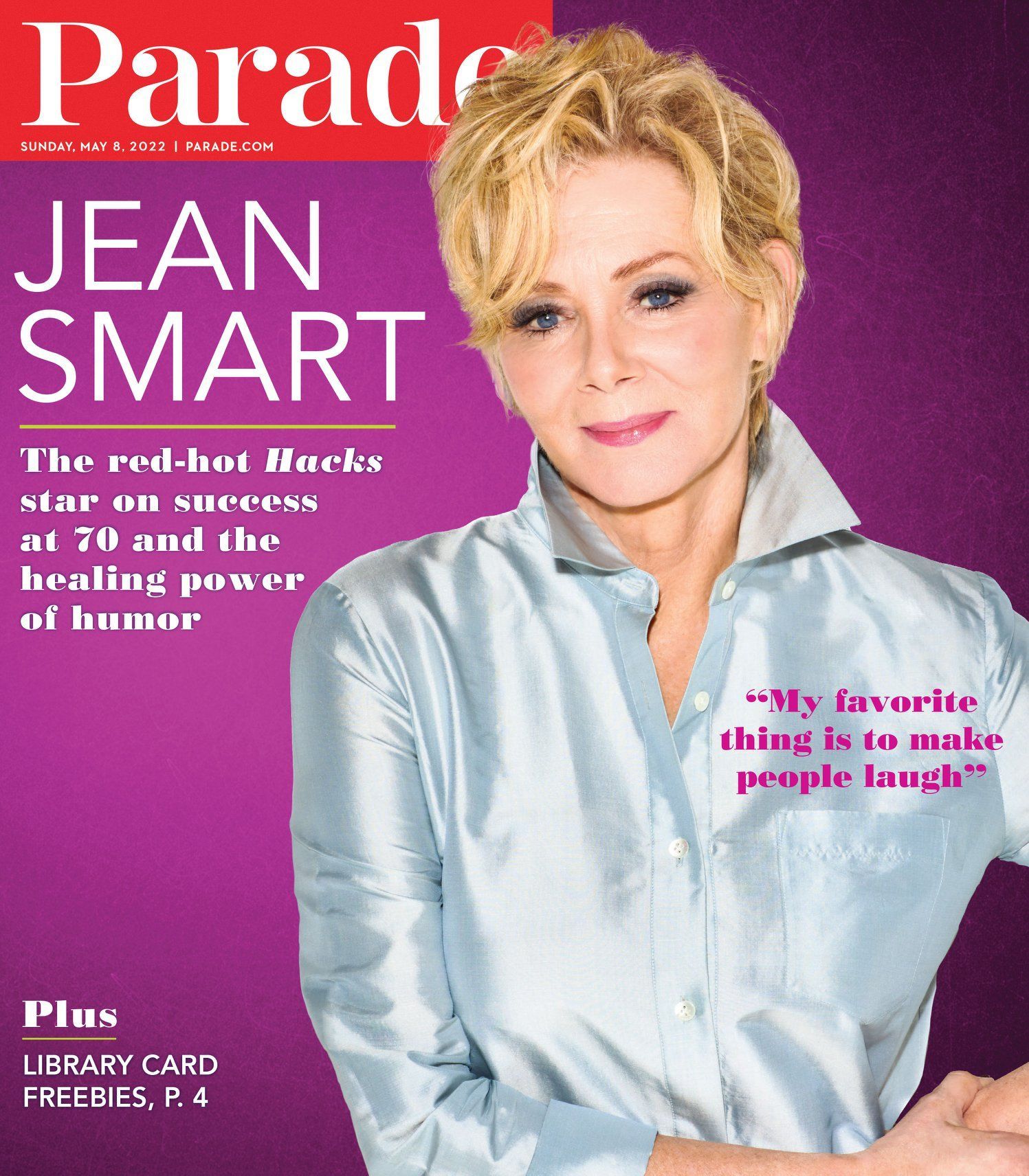 PARADE (USA) magazine side cover 8 May 2022