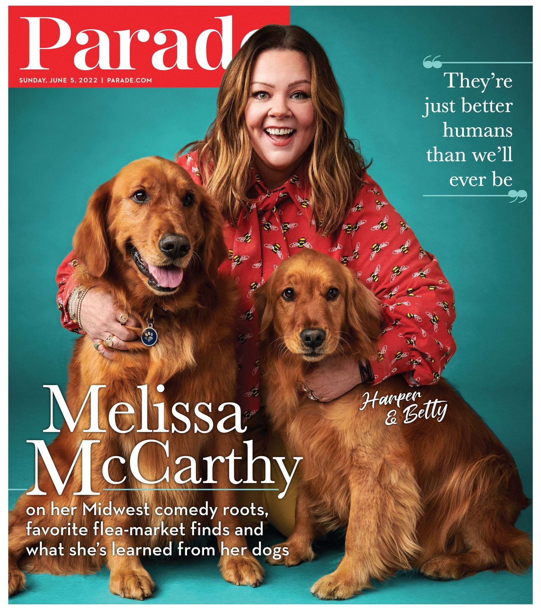 PARADE (USA) magazine side cover 5 June 2022