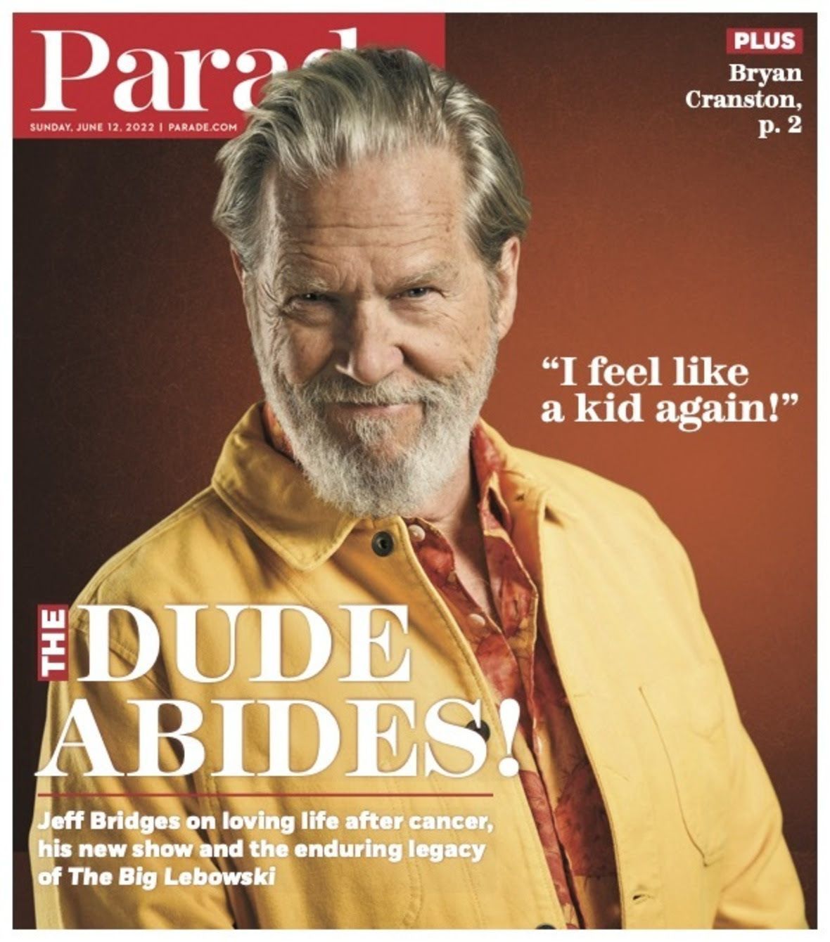 PARADE (USA) magazine side cover 12 June 2022