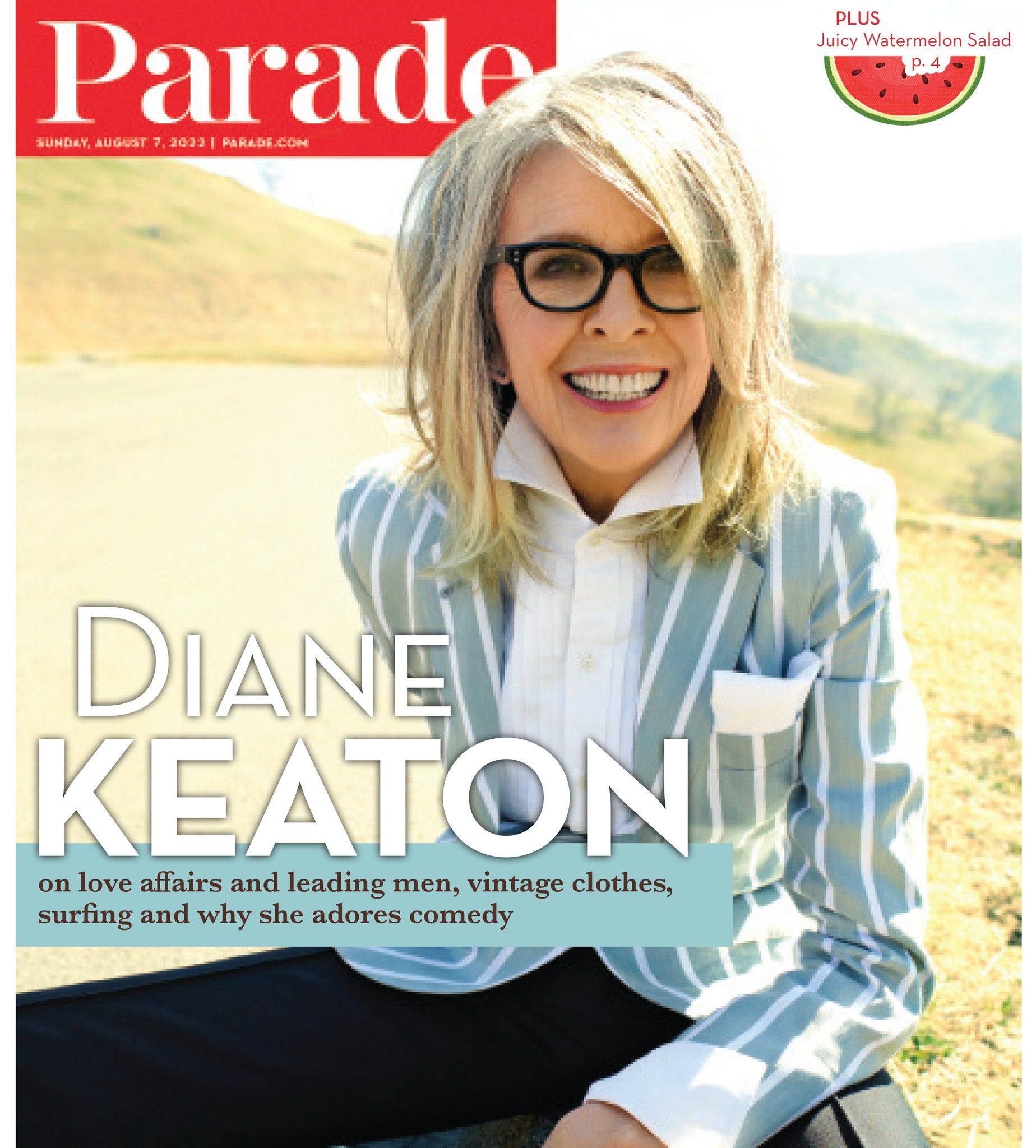 PARADE (USA) magazine side cover 7 August 2022