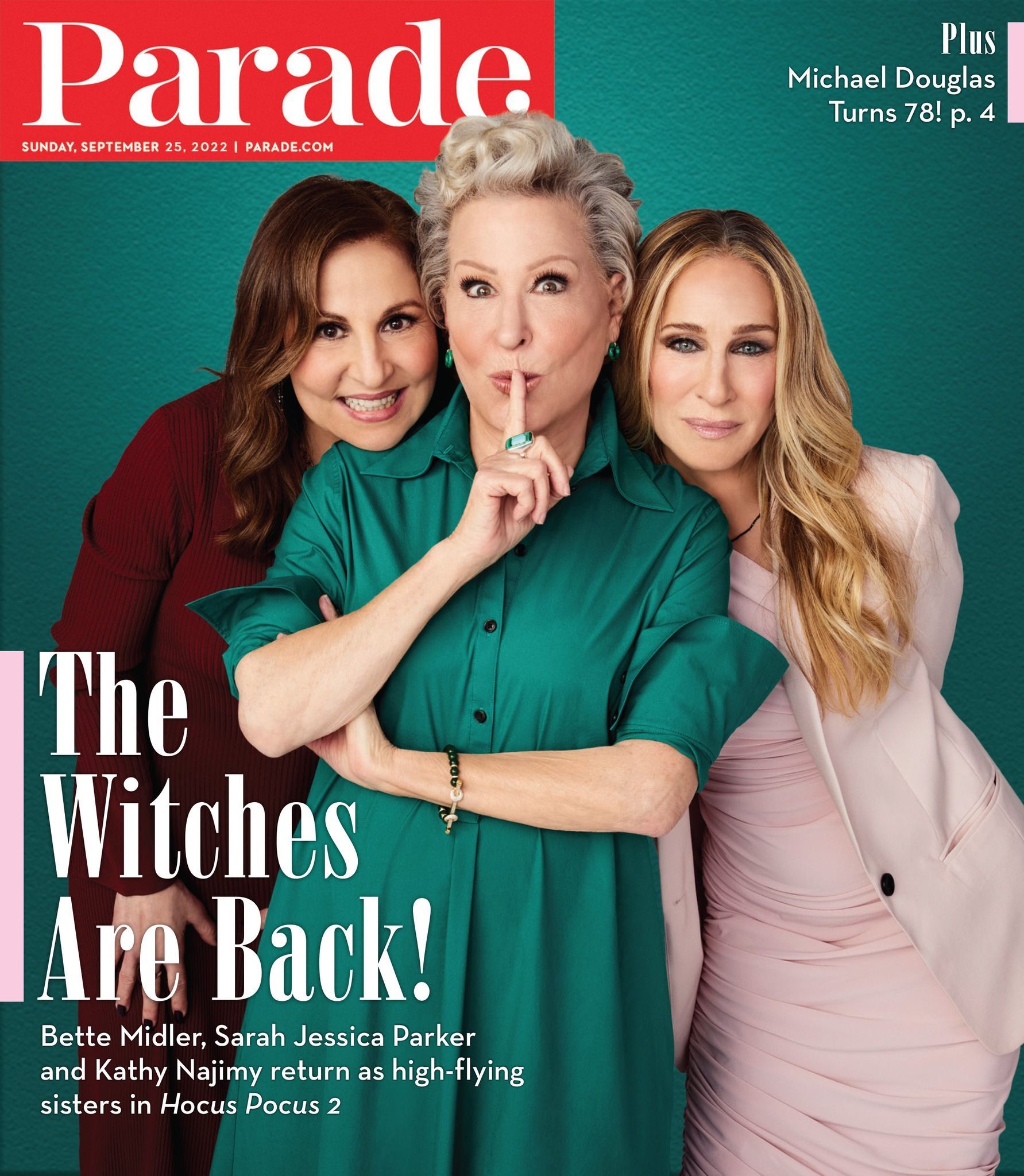 PARADE (USA) magazine side cover 25 September 2022