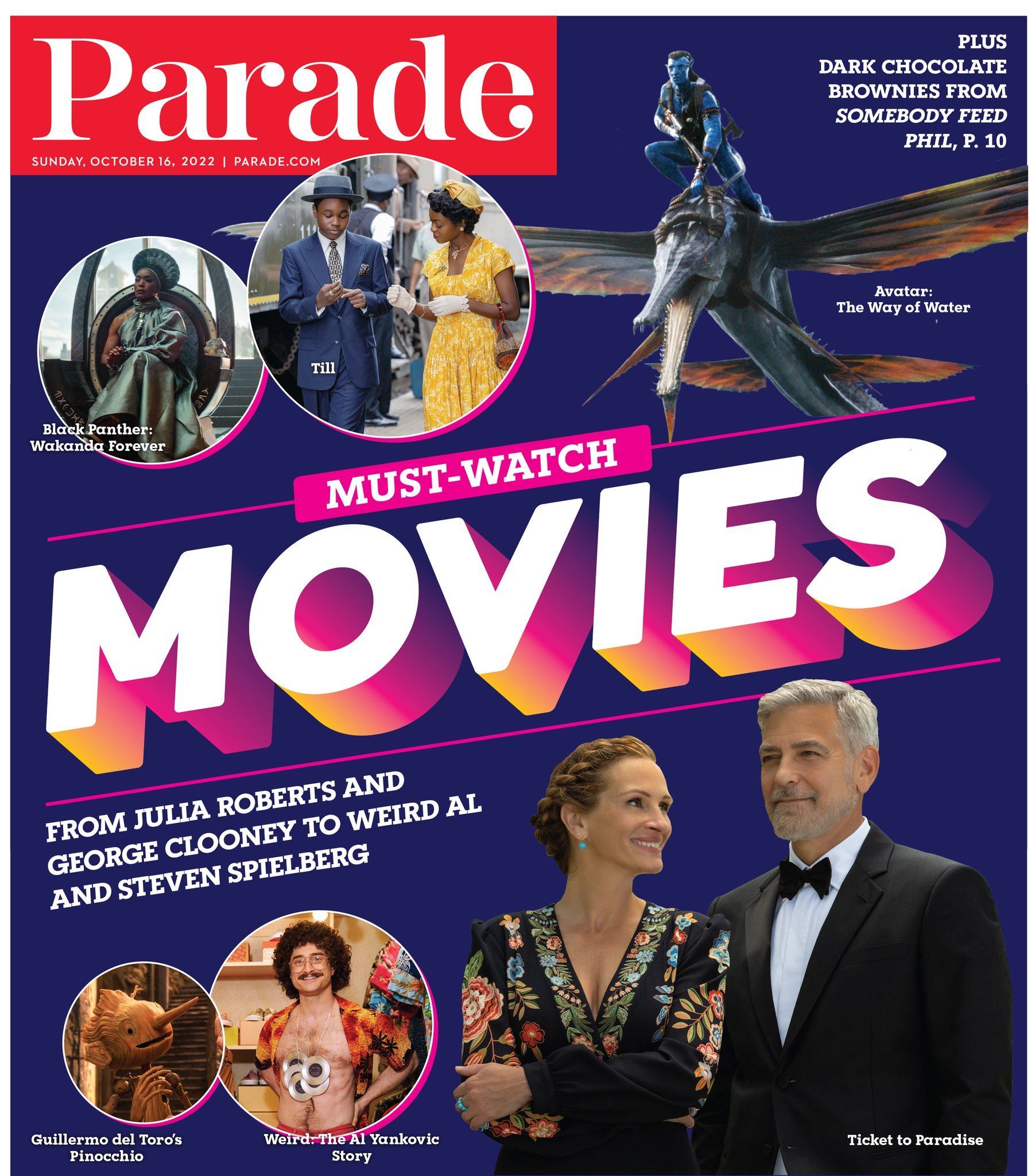 PARADE (USA) magazine side cover 16 October 2022