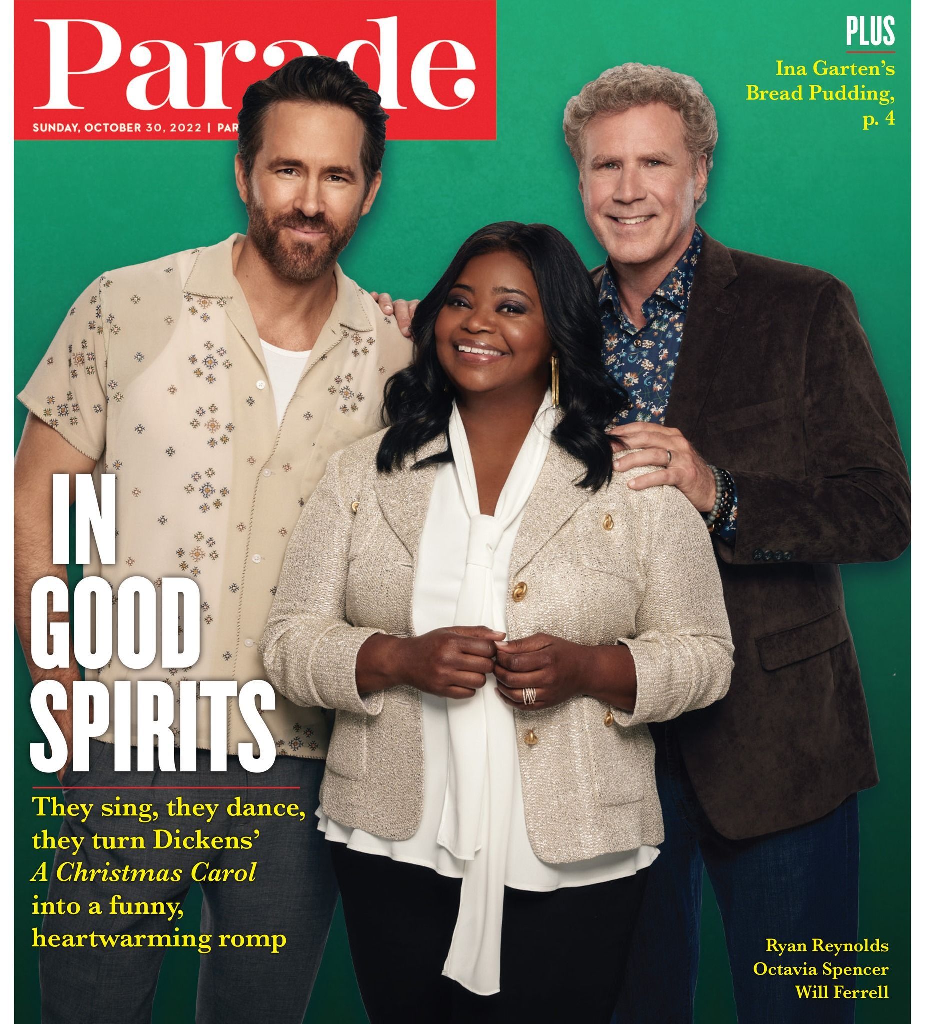 PARADE (USA) magazine side cover 30 October 2022