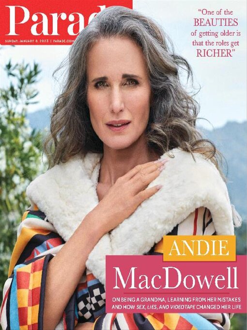 PARADE (USA) magazine side cover 8 January 2023
