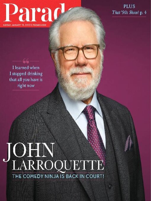 PARADE (USA) magazine side cover 15 January 2023