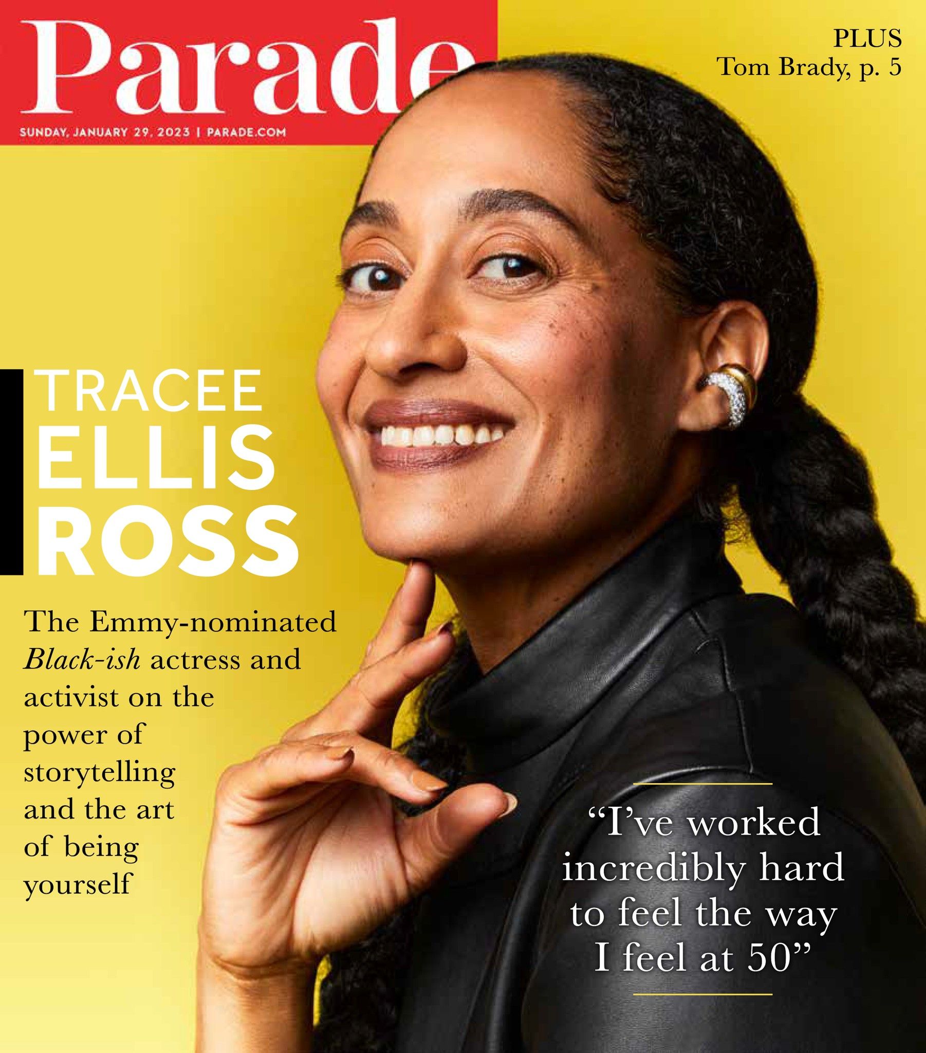 PARADE (USA) magazine side cover 29 January 2023