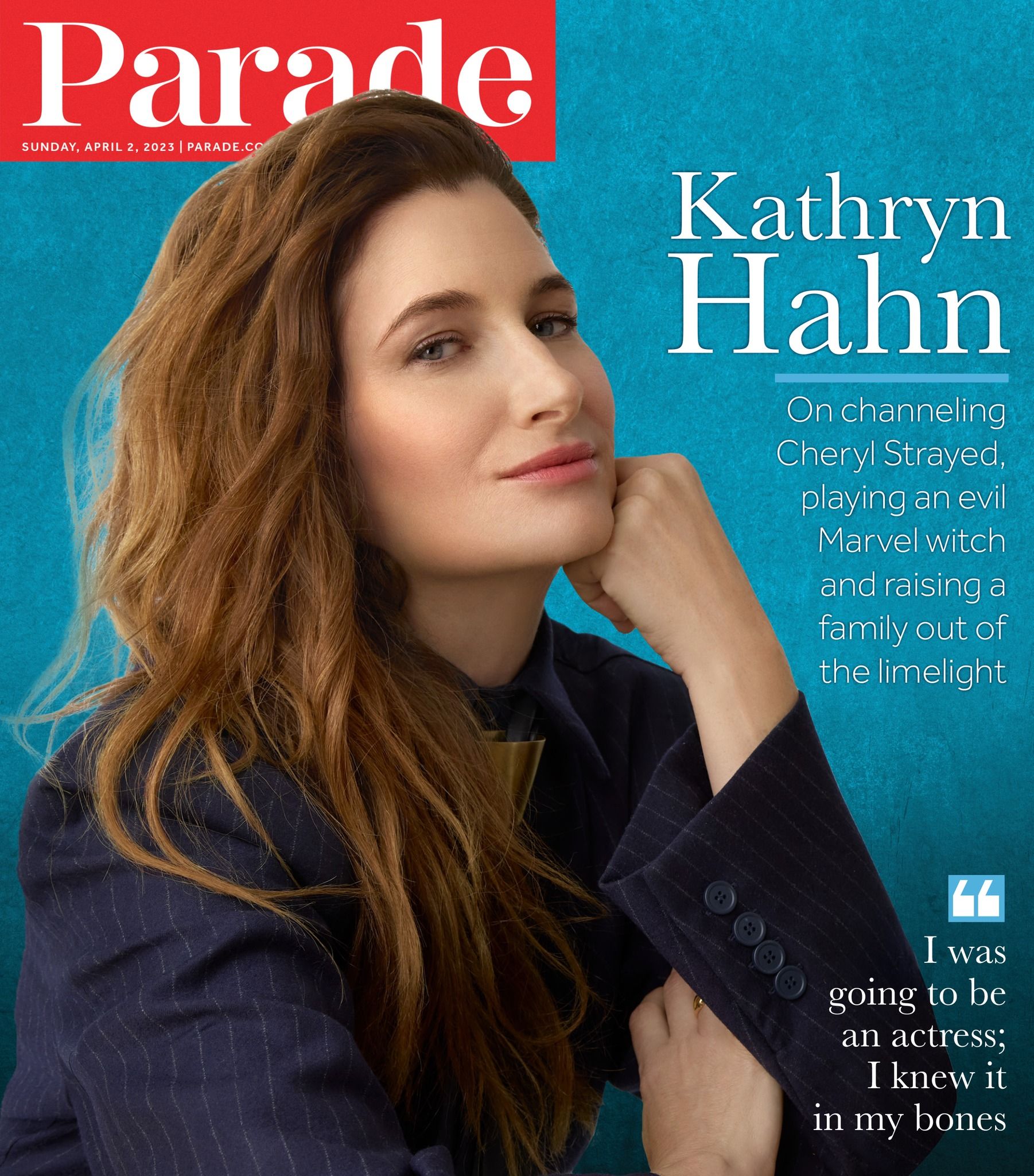 PARADE (USA) magazine side cover 2 April 2023
