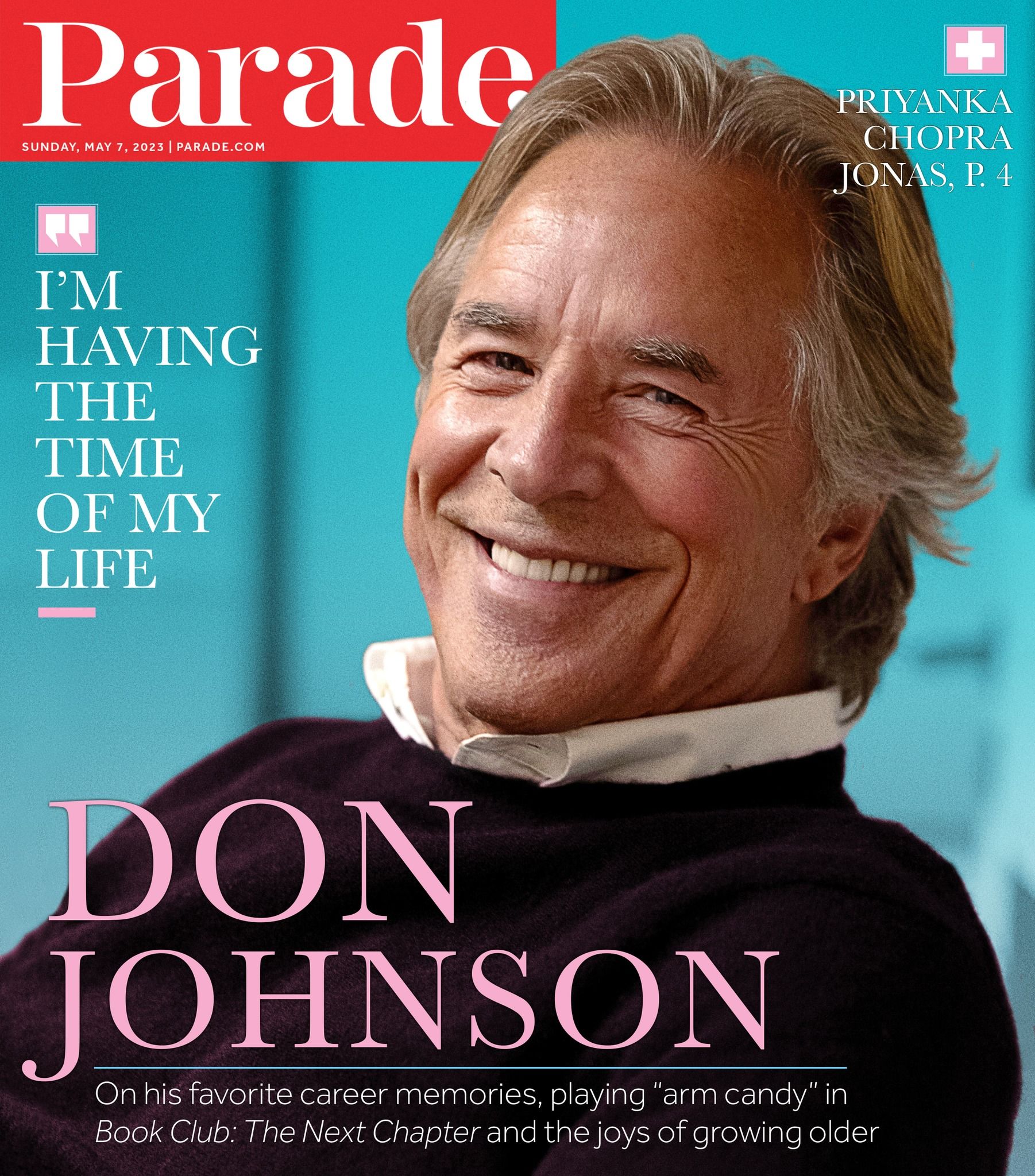 PARADE (USA) magazine side cover 7 May 2023