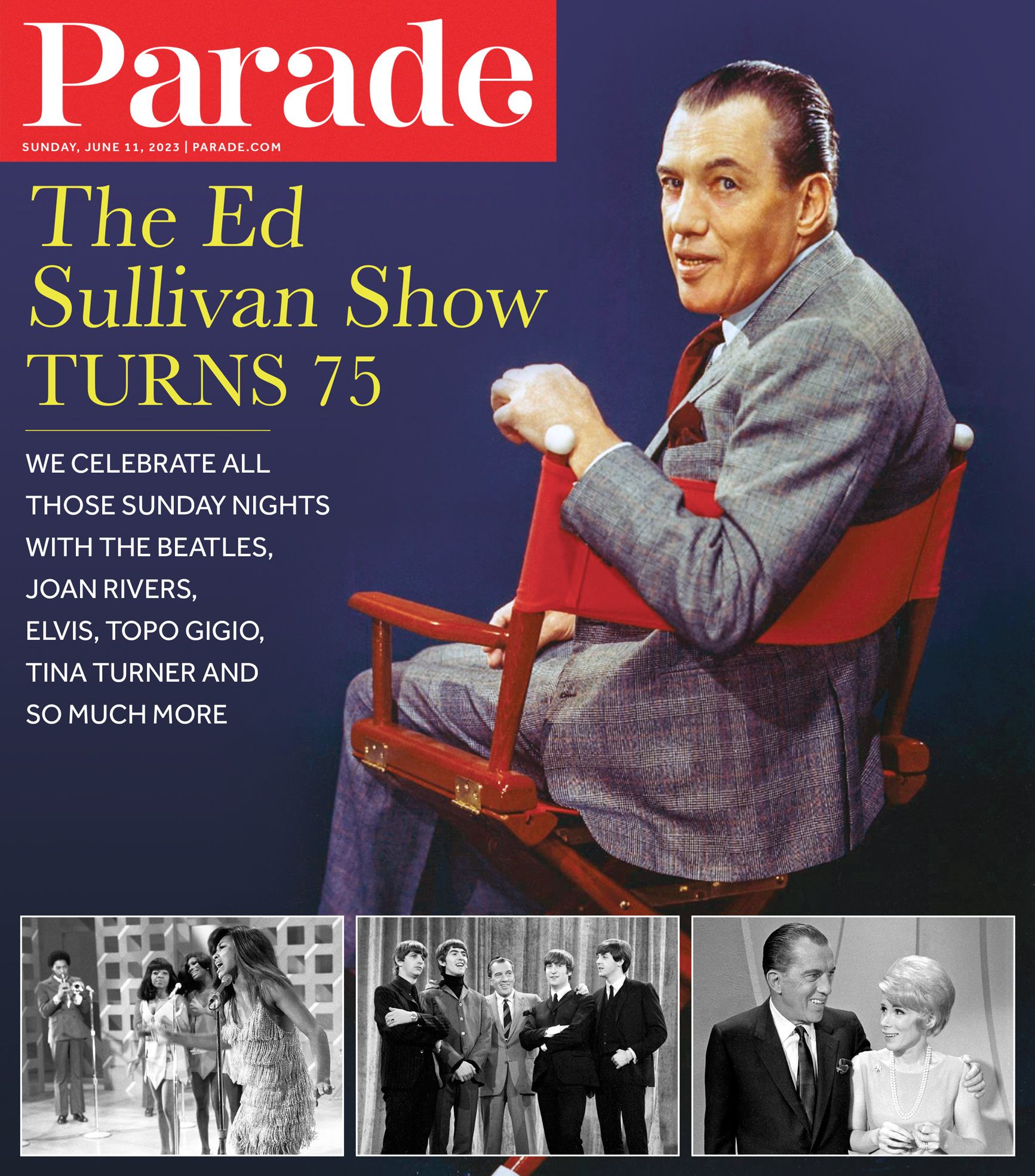 PARADE (USA) magazine side cover 11 June 2023