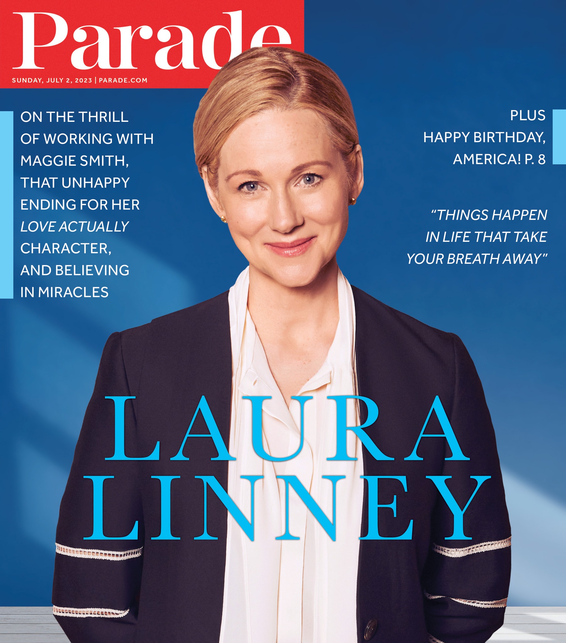 PARADE (USA) magazine side cover 2 July 2023