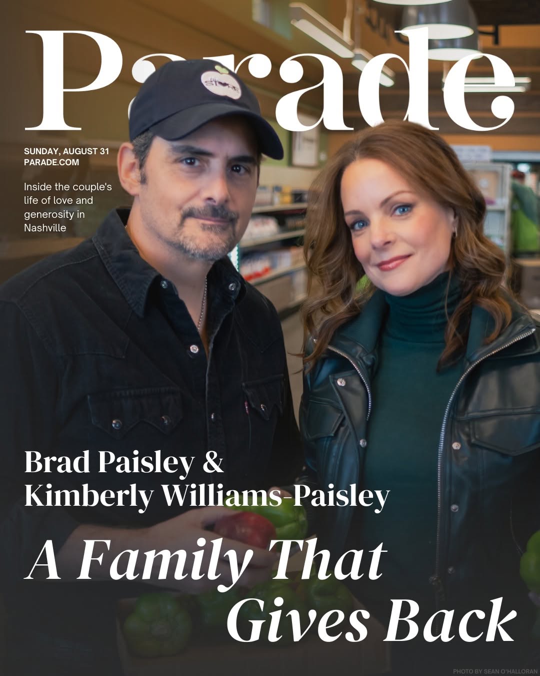 PARADE (USA) magazine side cover 31 August 2025