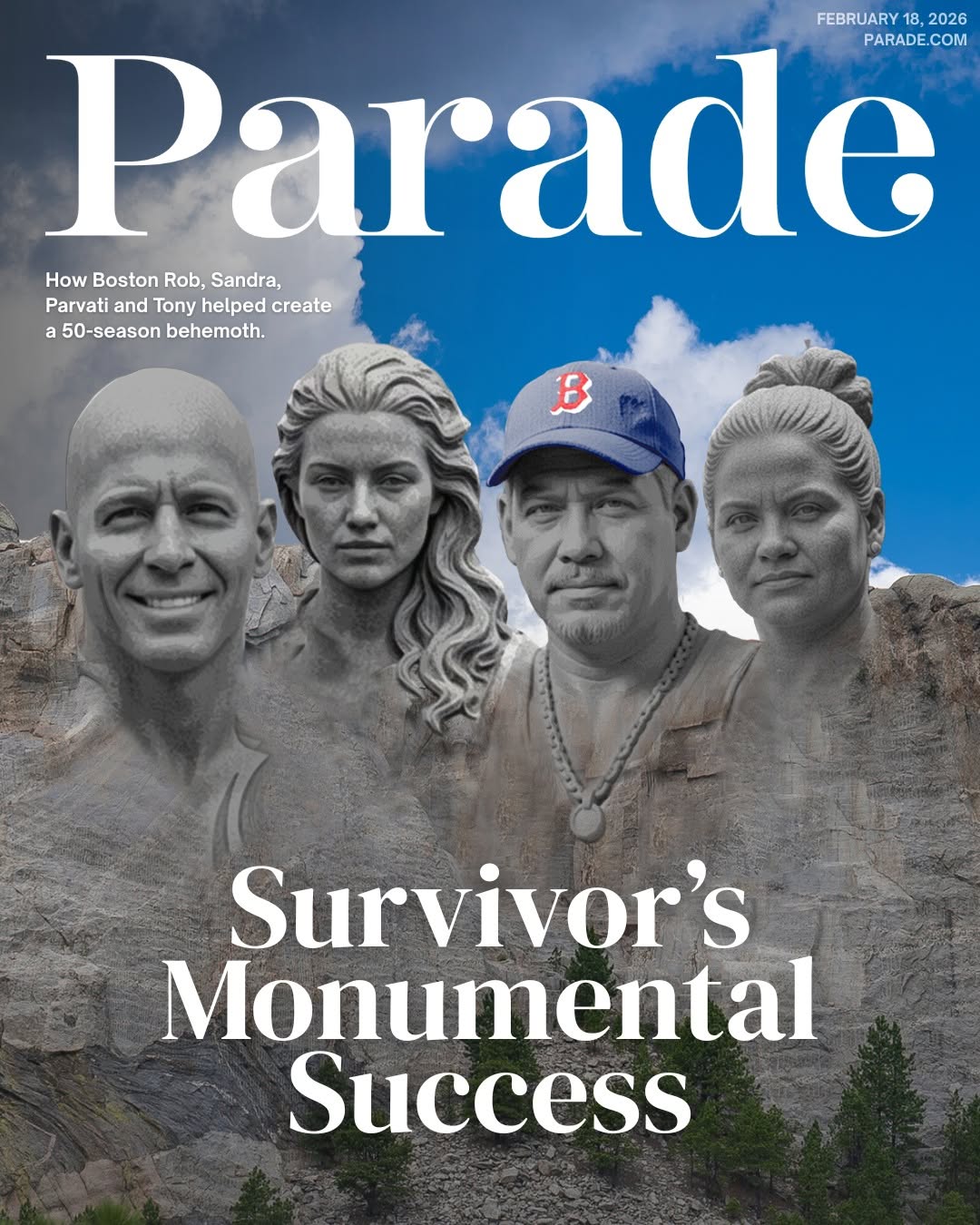 PARADE (USA) magazine side cover 18 February 2026