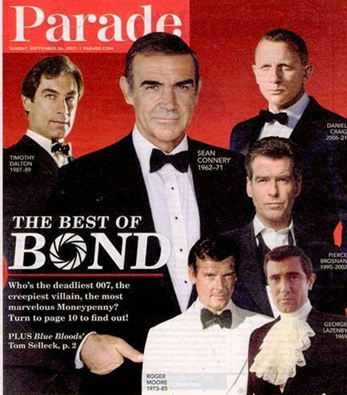 PARADE (USA) magazine side cover  September 2021