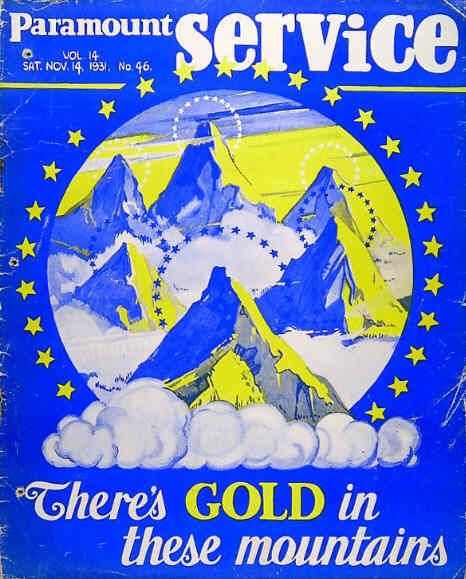 PARAMOUNT SERVICE magazine side cover 14 November 1931
