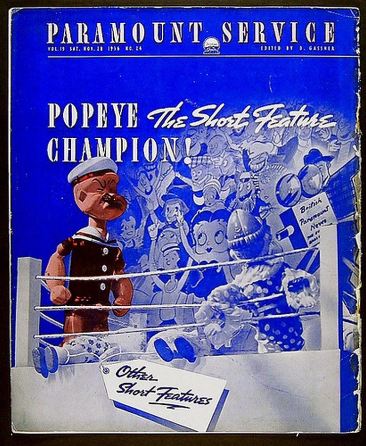 PARAMOUNT SERVICE magazine side cover 28 November 1936