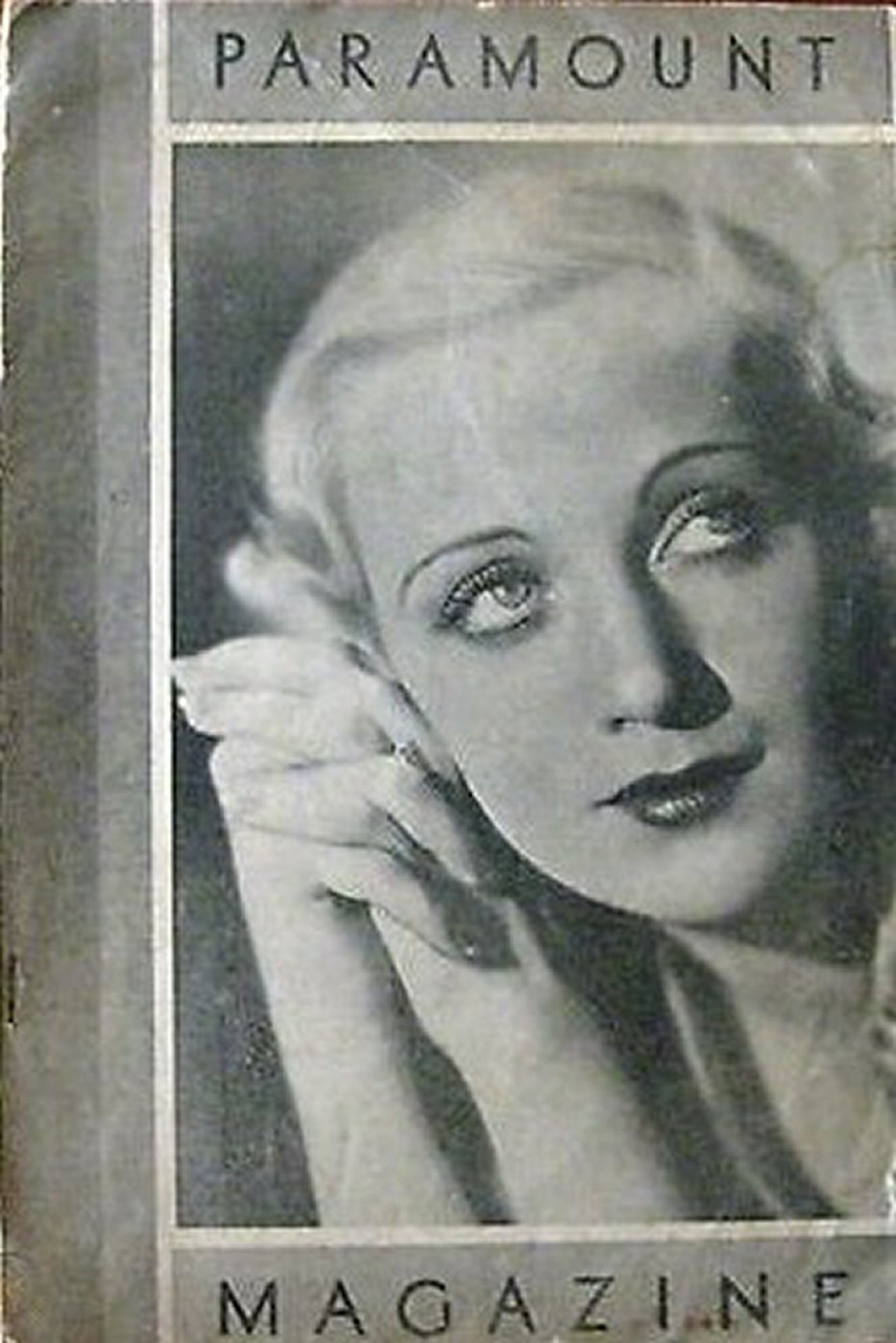 PARAMOUNT MAGAZINE (1930s) magazine side cover 9 December 1932
