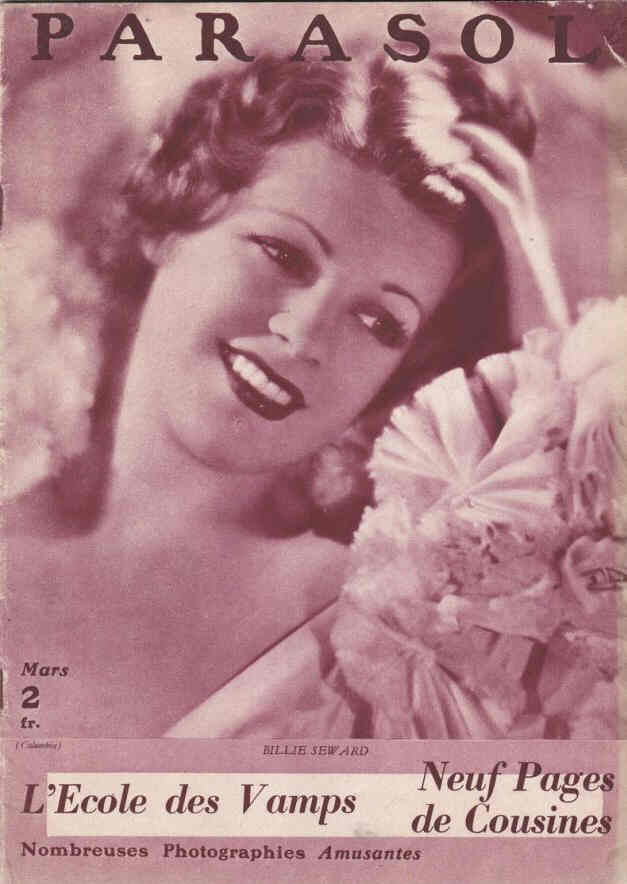 PARASOL magazine side cover Issue 1  March 1935