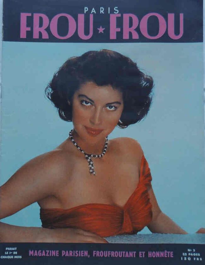 PARIS FROU FROU magazine side cover Issue 2  1953