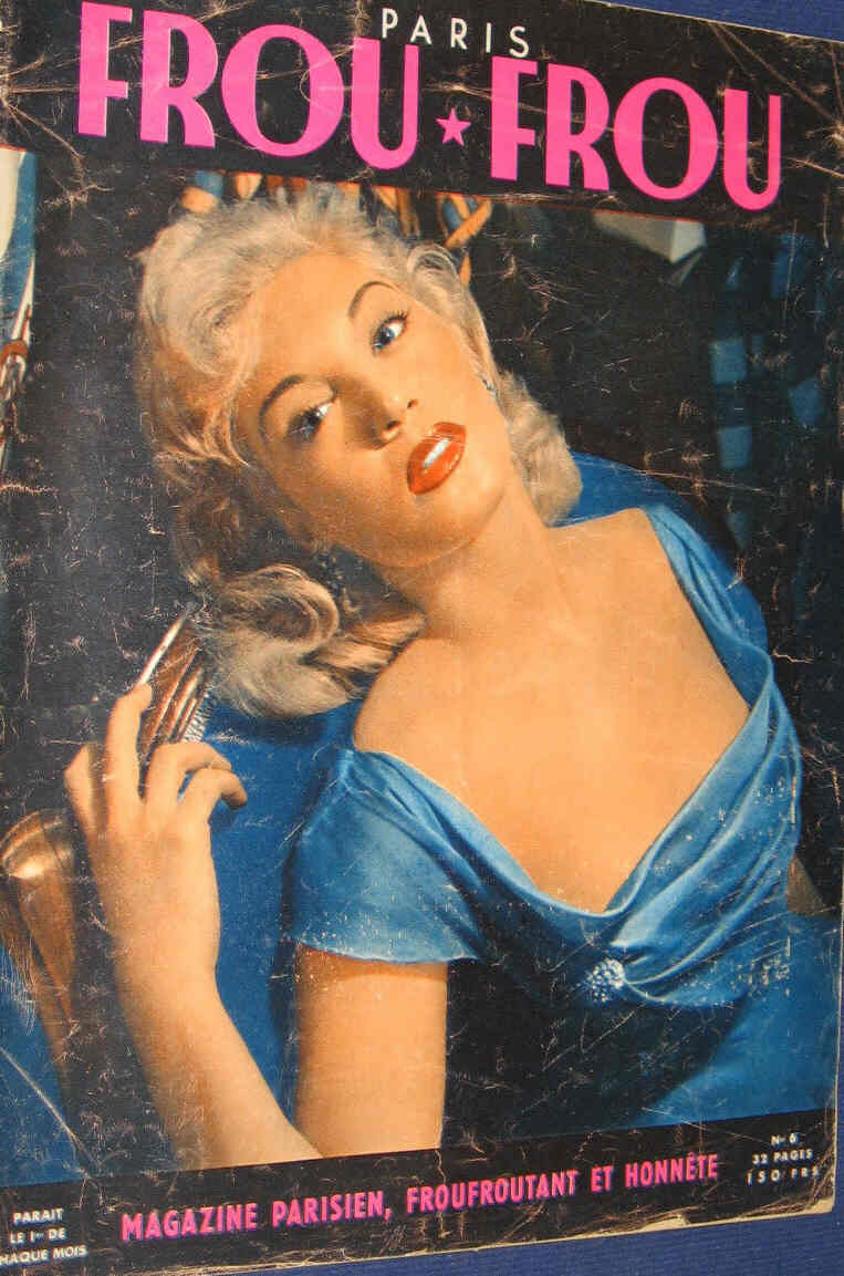 PARIS FROU FROU magazine side cover Issue 6  1953