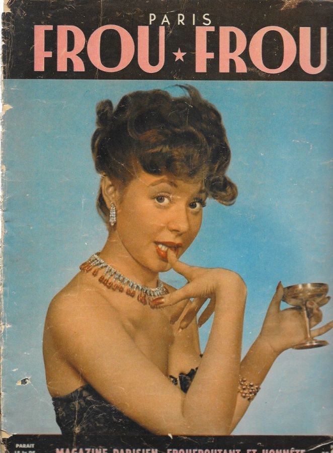 PARIS FROU FROU magazine side cover Issue 8  1953