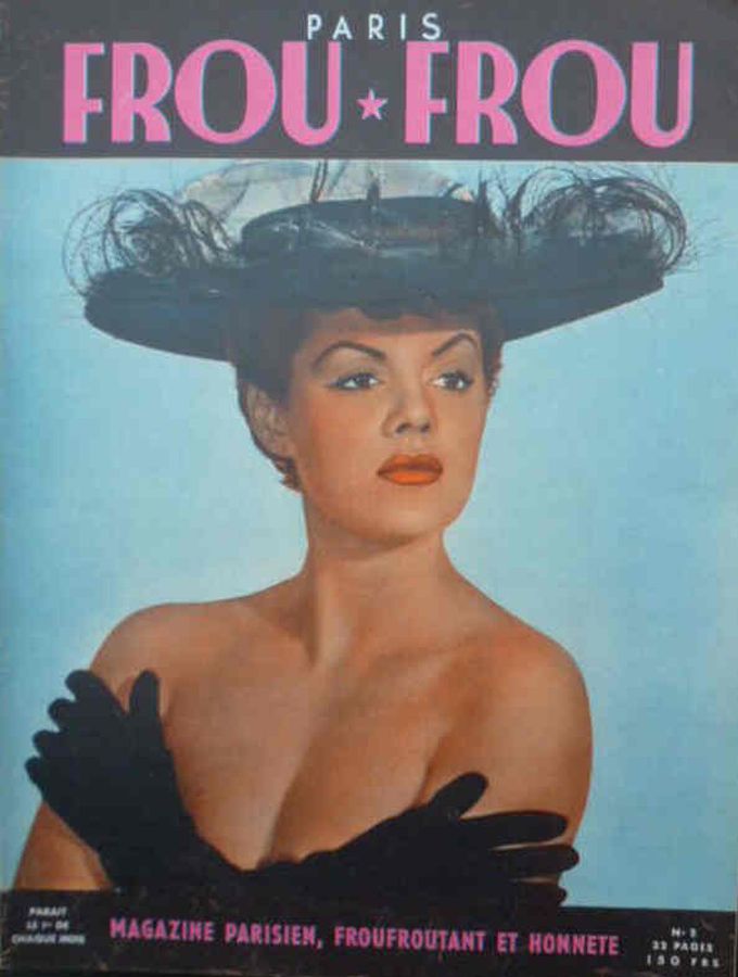 PARIS FROU FROU magazine side cover Issue 9  1954