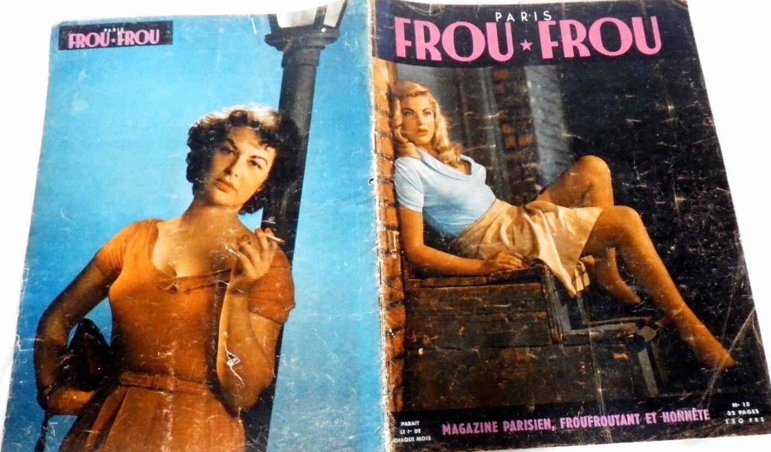 PARIS FROU FROU magazine cover Issue 15  1954