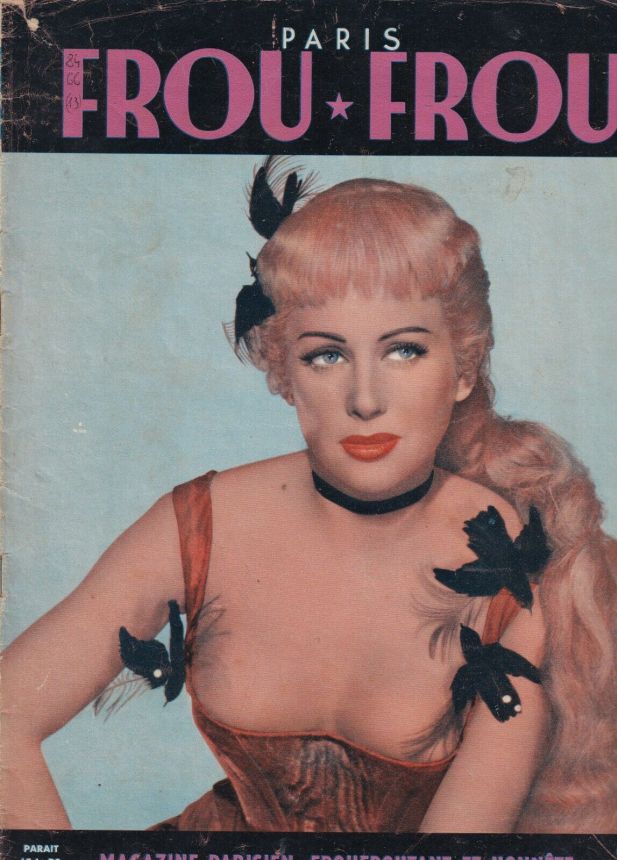 PARIS FROU FROU magazine side cover Issue 20  1955