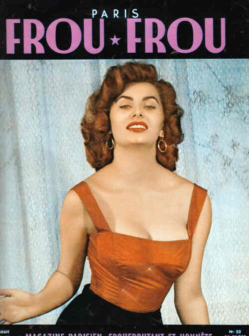 PARIS FROU FROU magazine side cover Issue 22  1955
